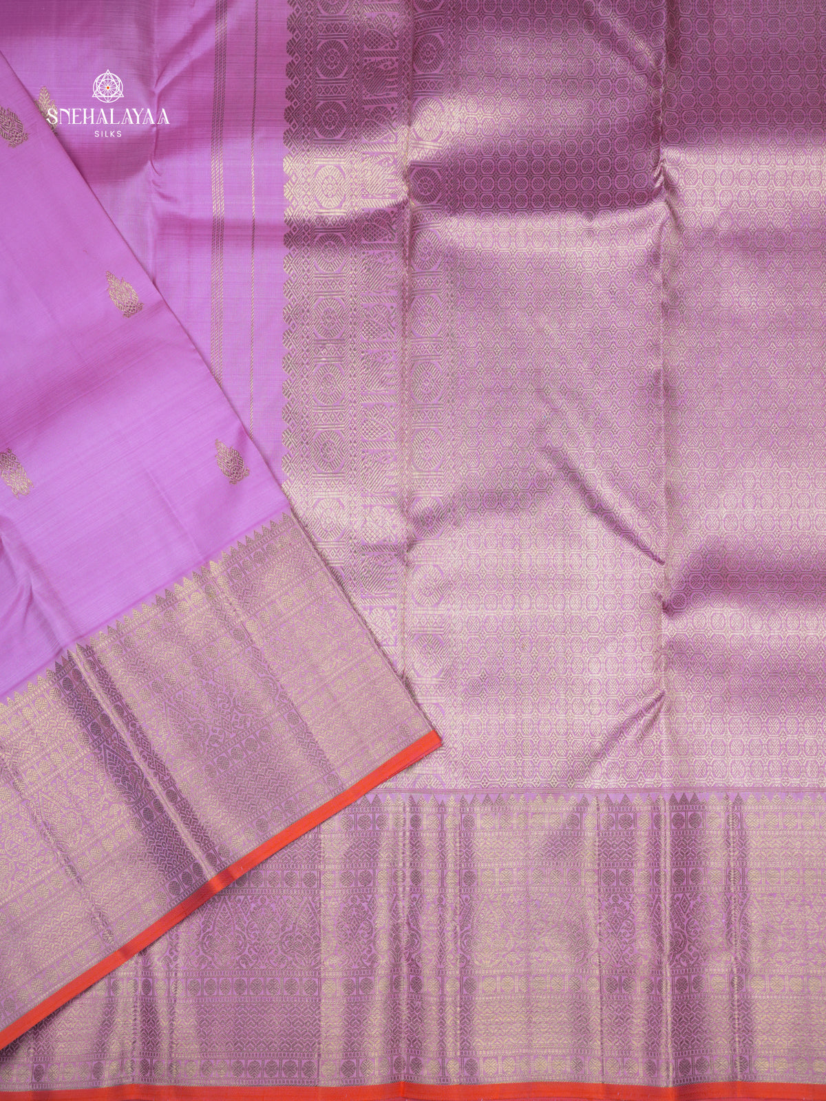 Lavender Kanjivaram Silk Saree