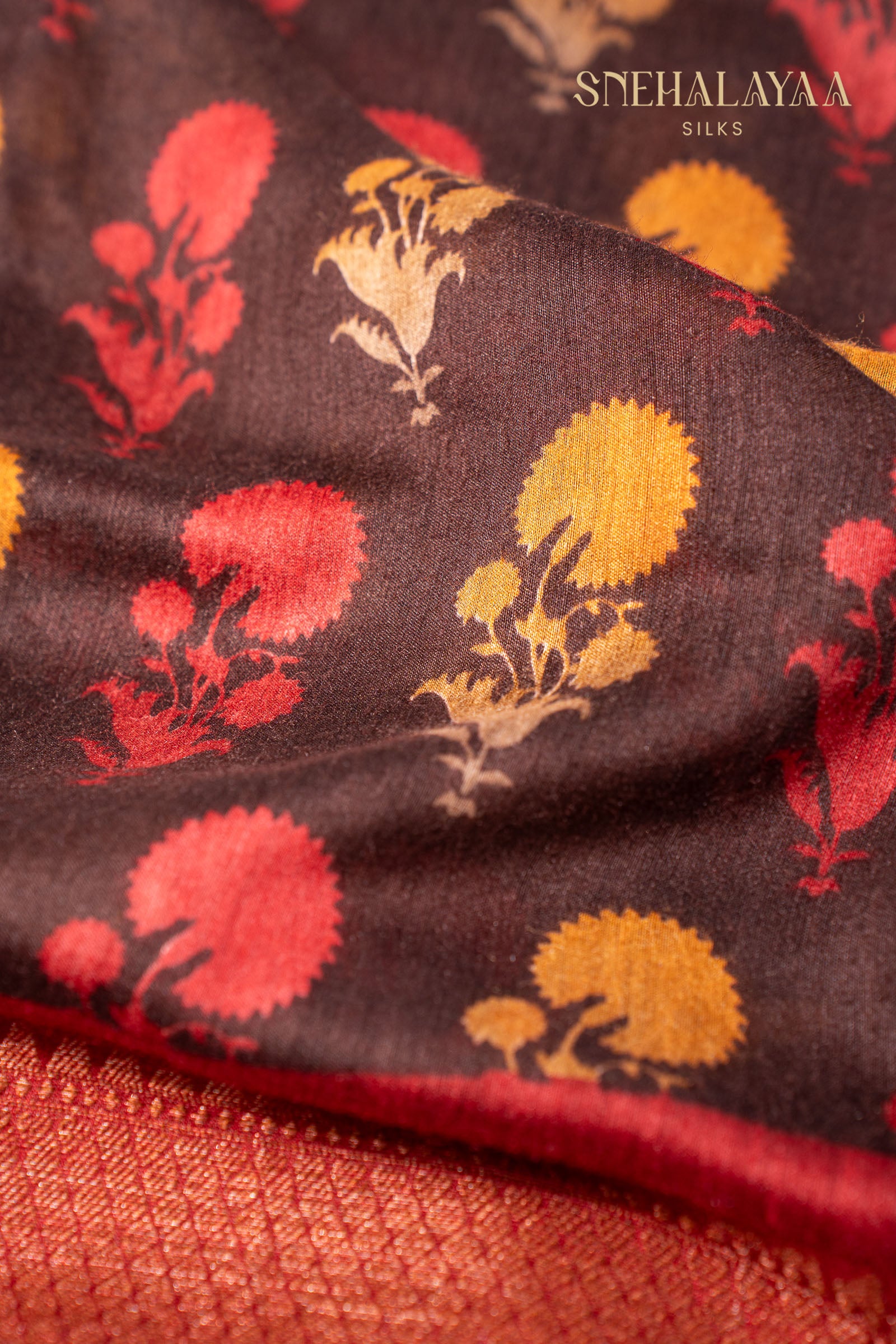 Plum Chanderi Saree