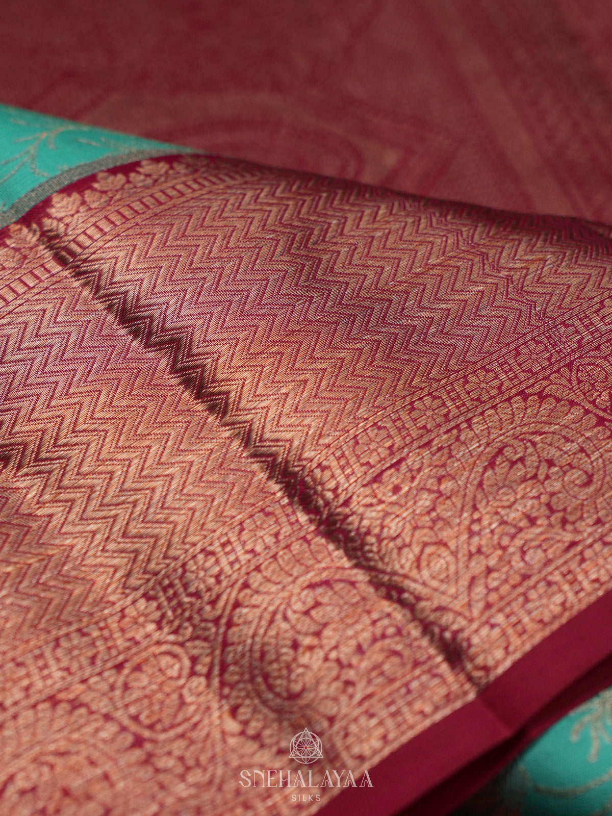 Mint Green Kanjivaram Silk Saree