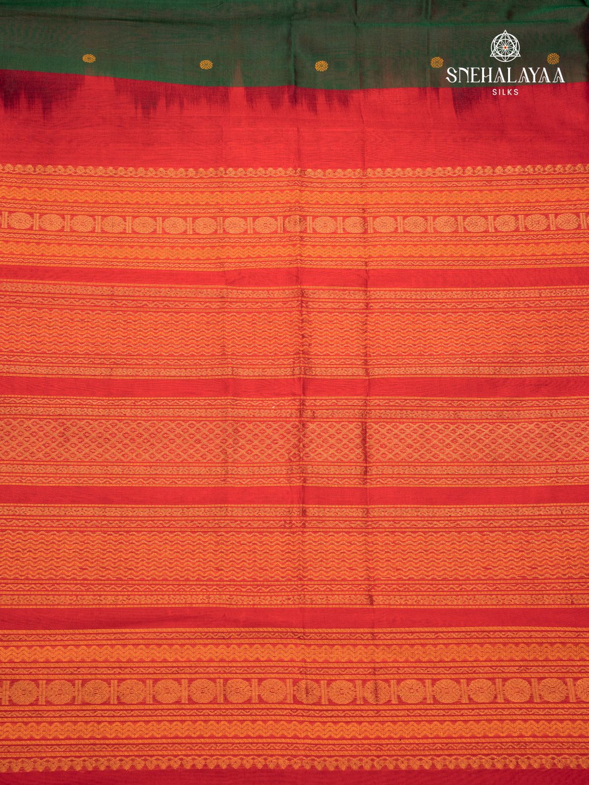 Bottle Green Kanchi Silk Saree