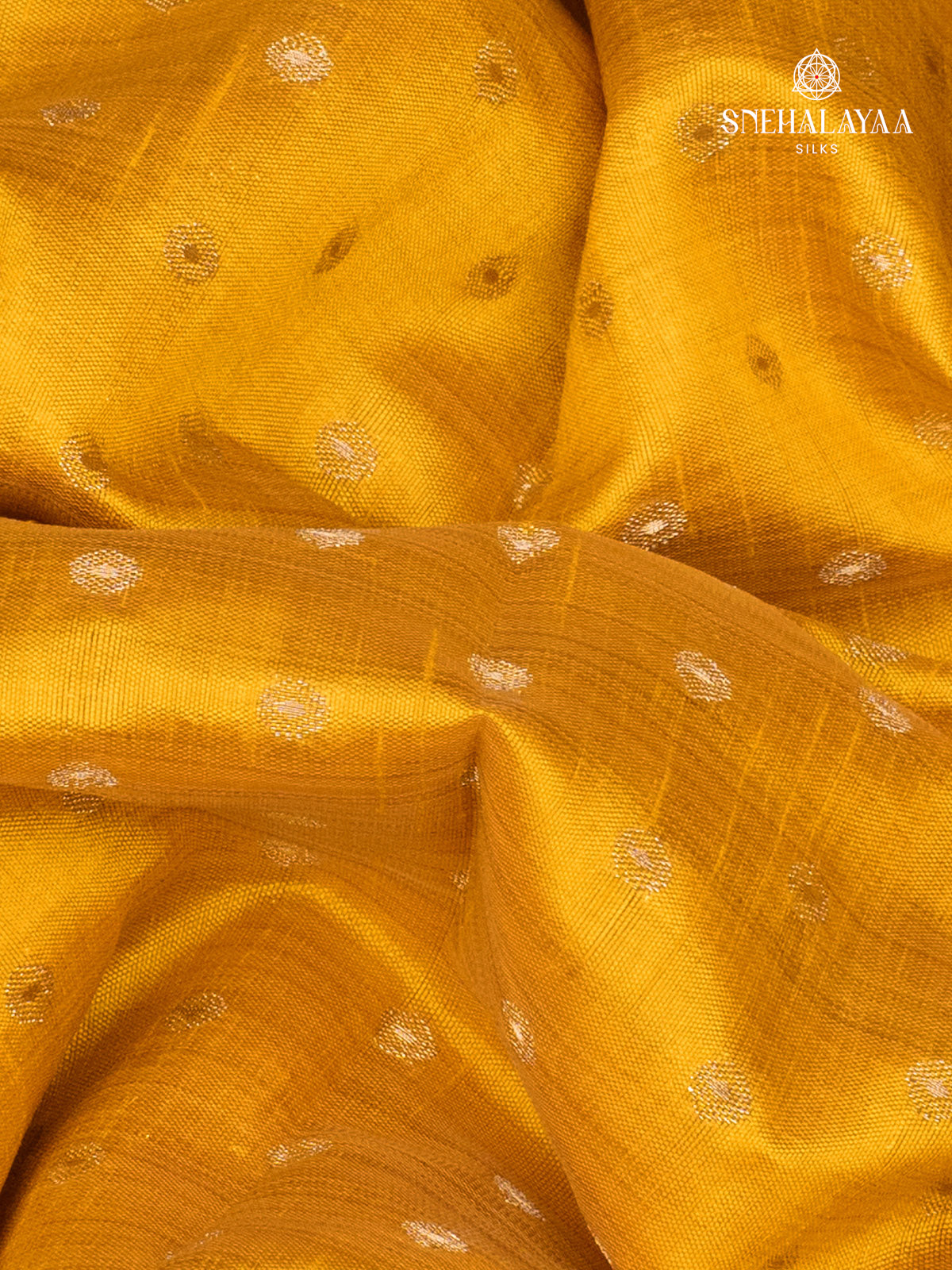 Yellow Raw Silk Saree