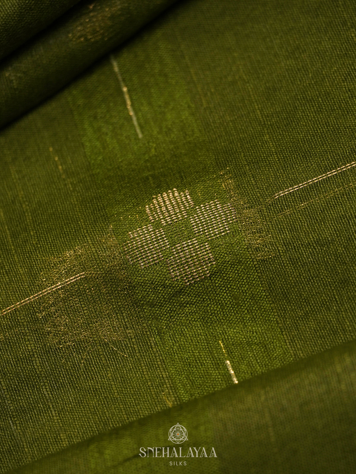 Green Bamboo Silk Saree