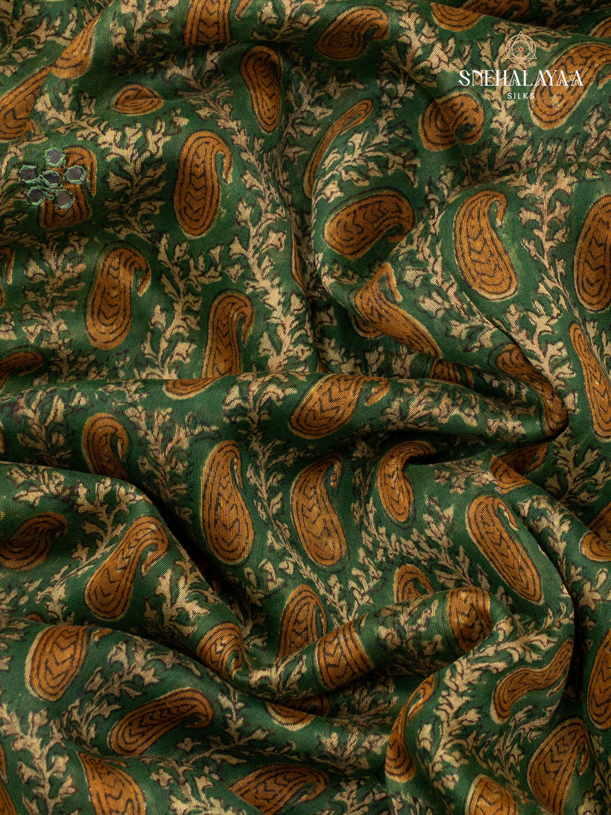 Green Chanderi Saree
