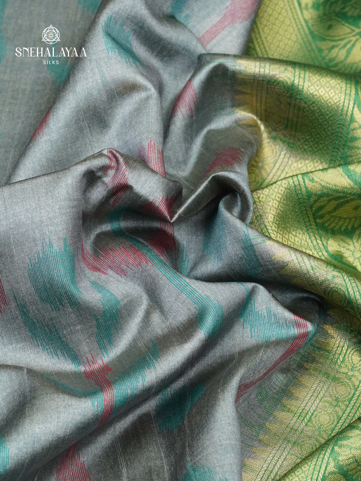 Pale Blue Jute Saree