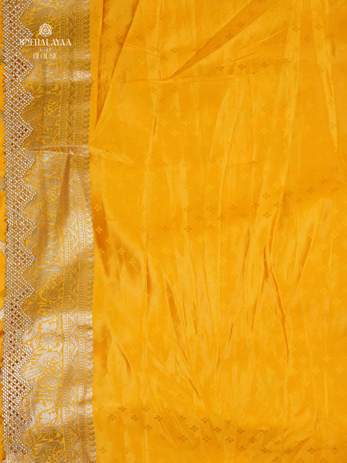 Mango Yellow Designer Saree
