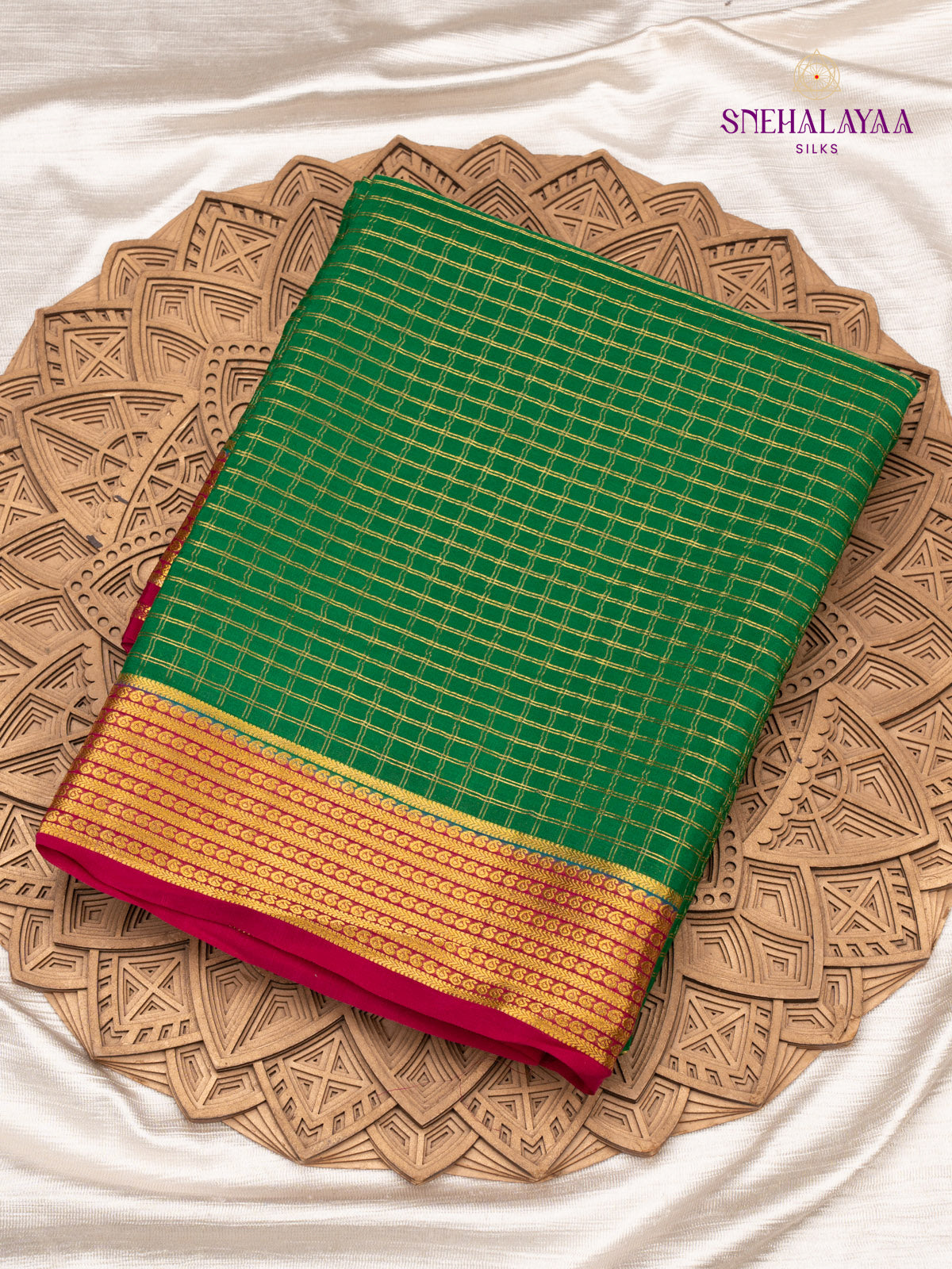 Green Mysore Silk Saree