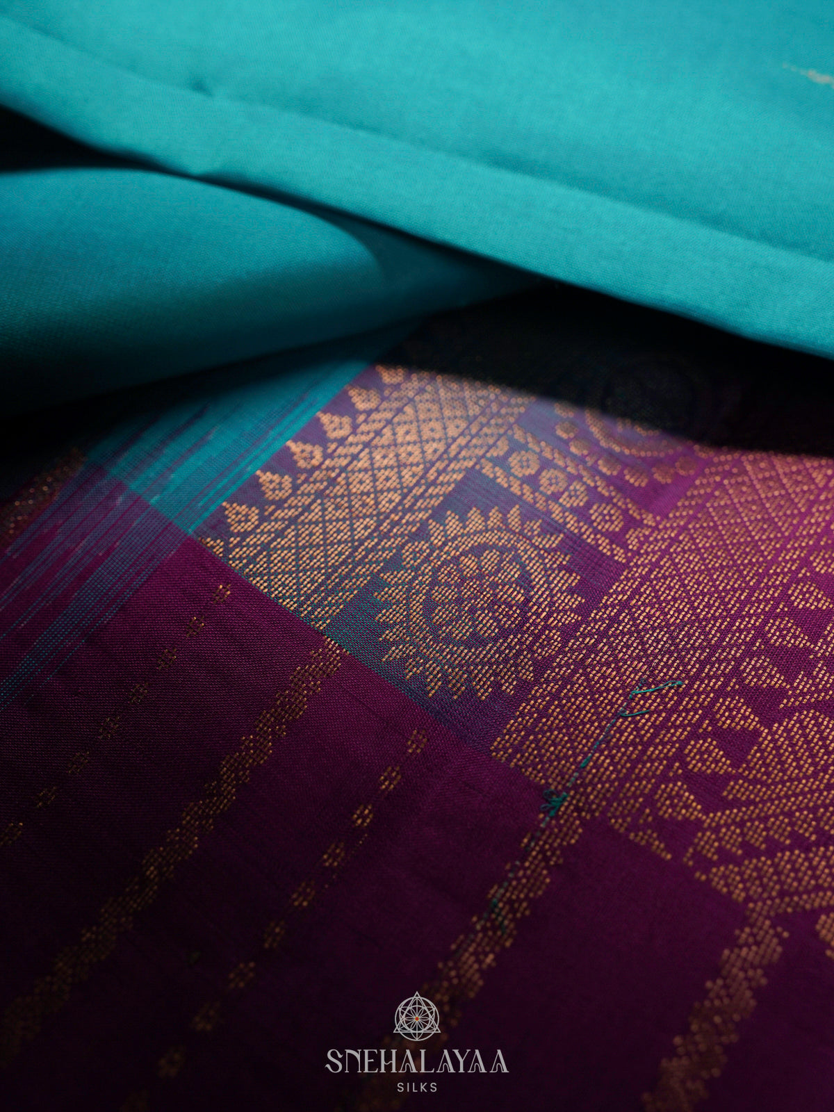 Blue Kanjivaram Silk Saree