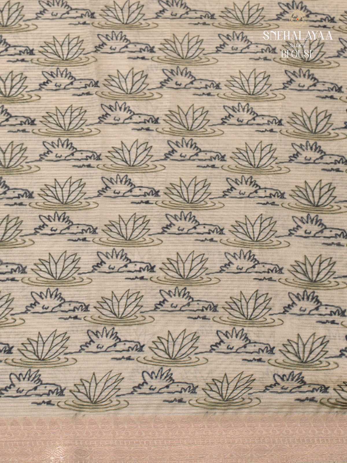 Sandal Kota Embroidery Saree