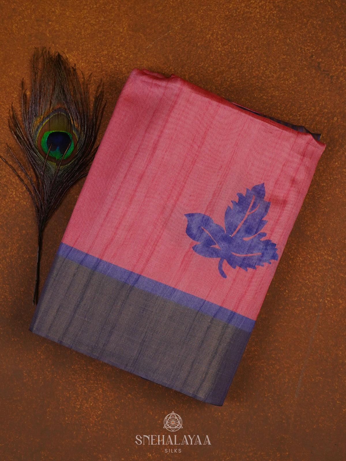 Pink Jute Saree