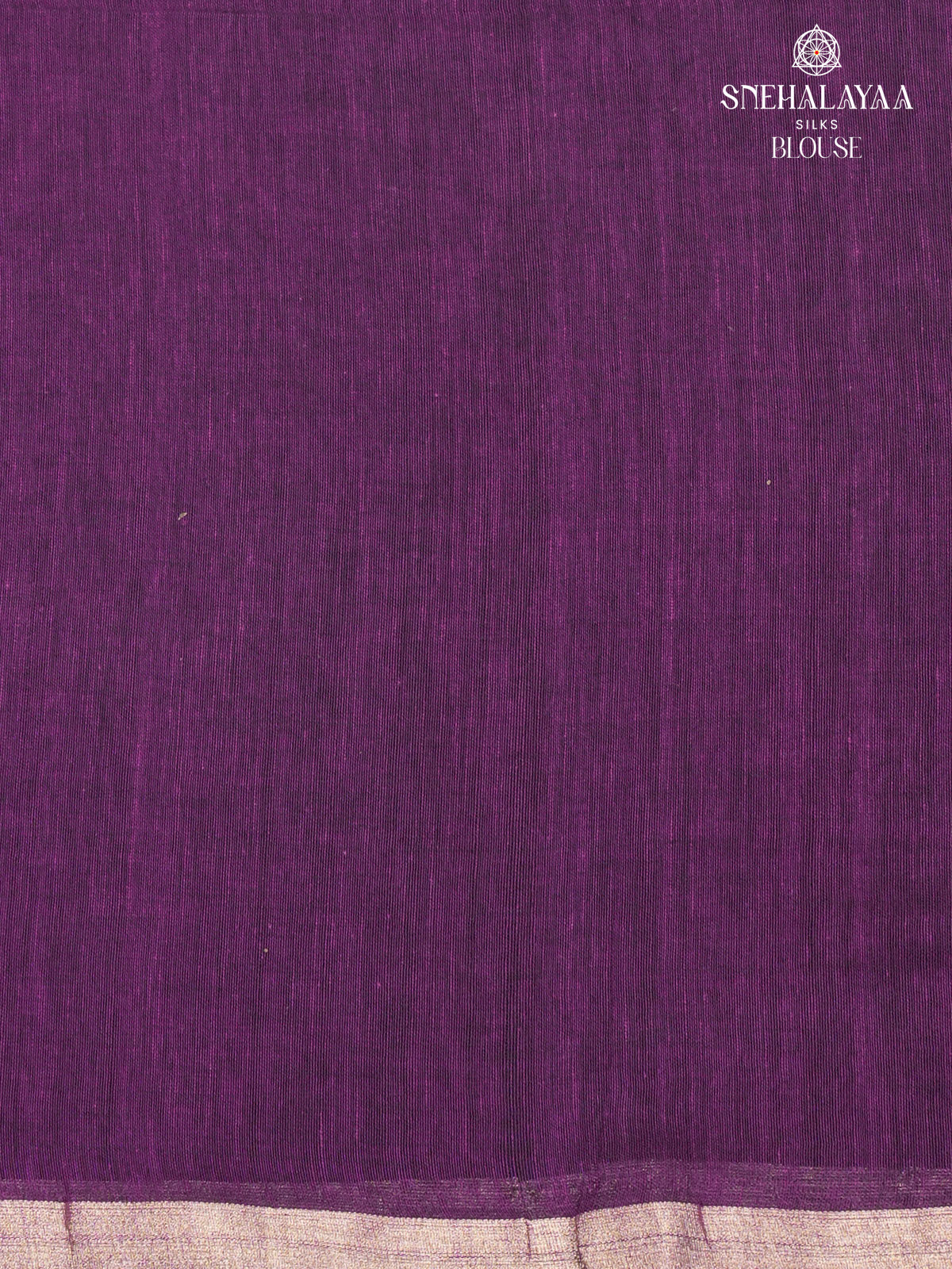Purple Khadi Cotton Saree