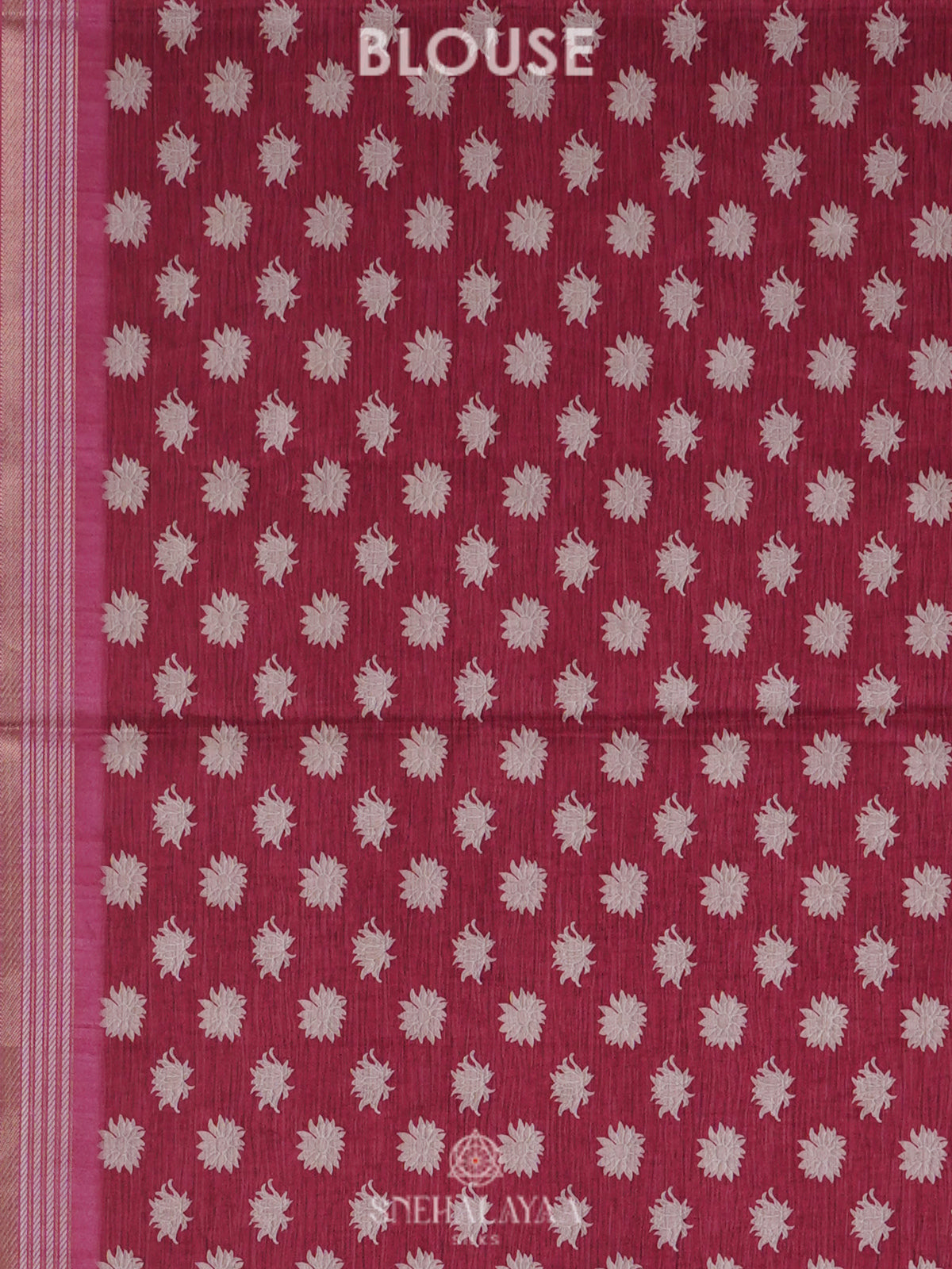 Pink Printed Dola Silk Saree