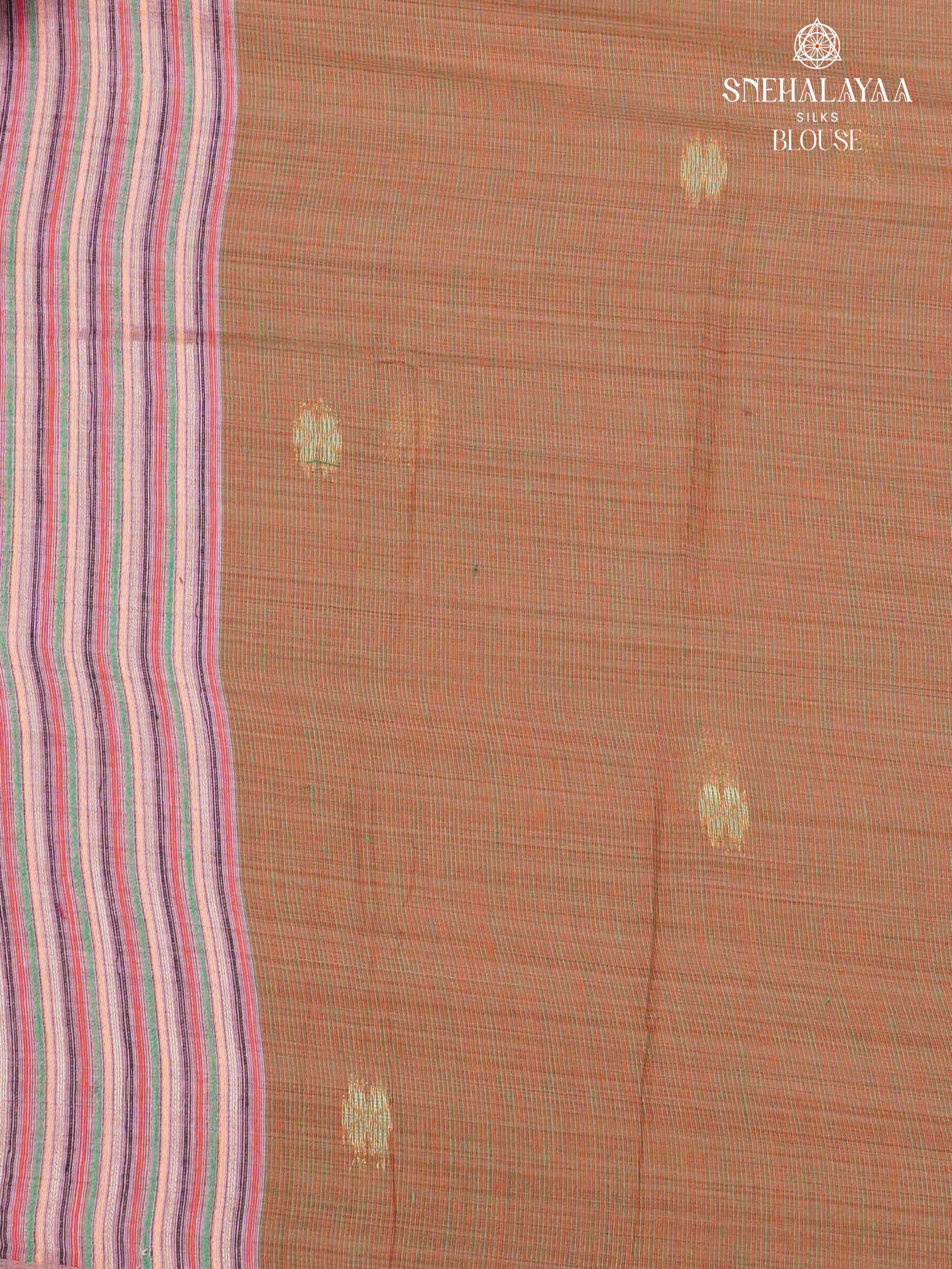 Lavender Munga Cotton Saree