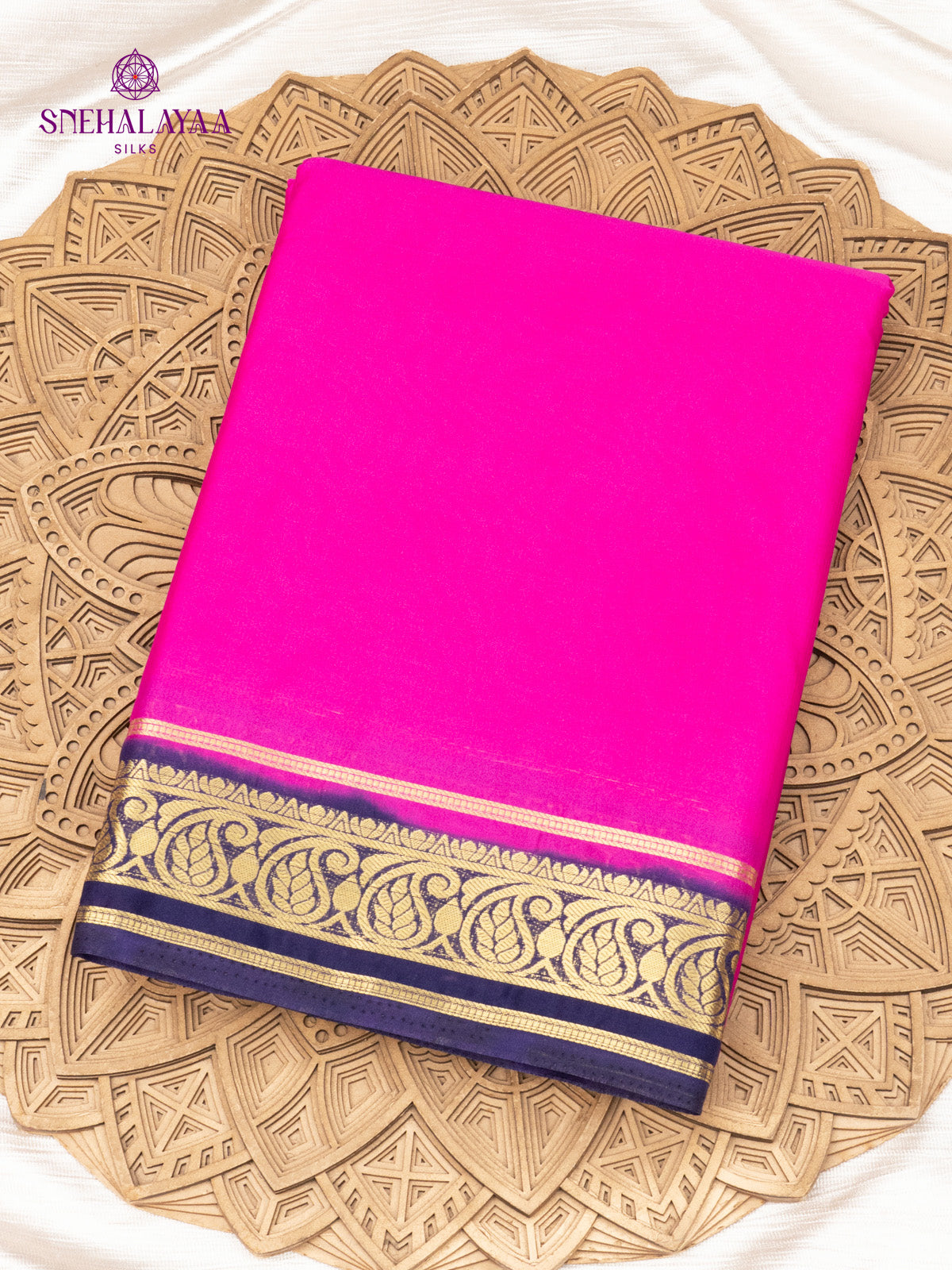 Rani Pink Mysore Silk Saree