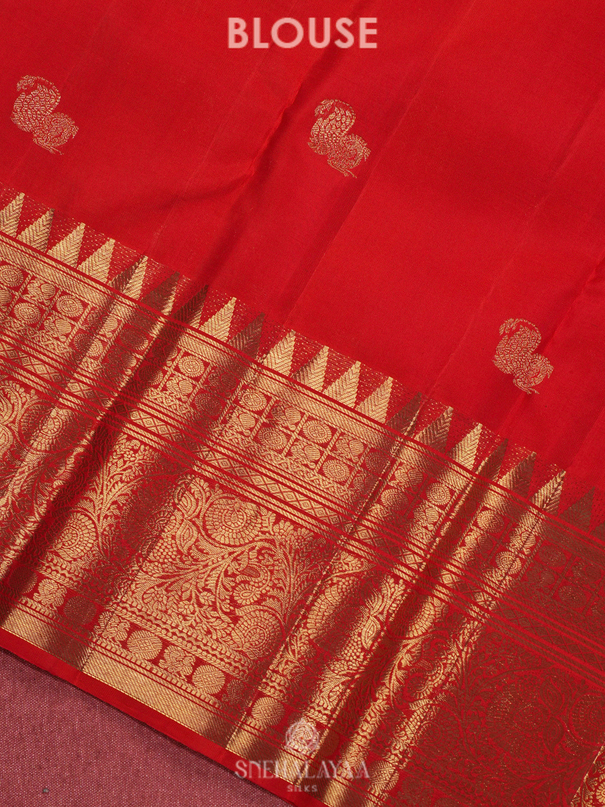 Brown Kanjivaram Silk Saree