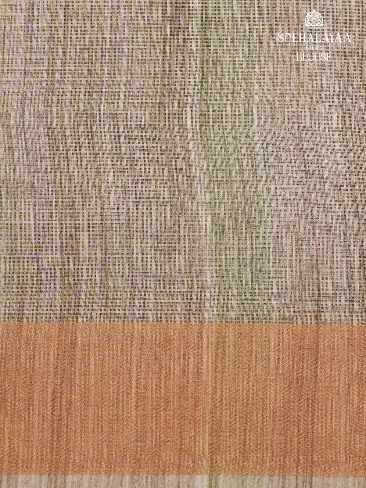 Beige Printed Kota Saree