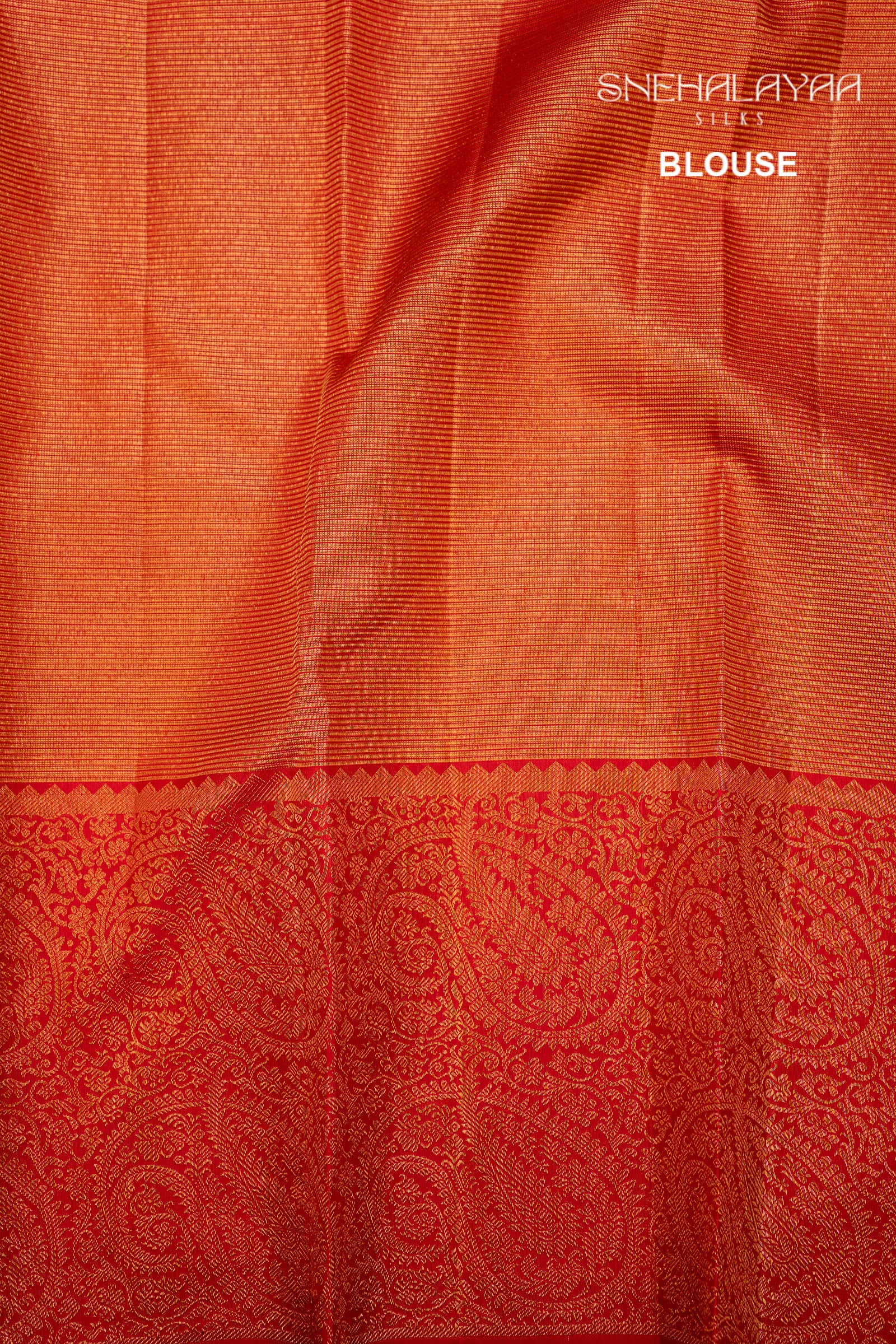 Rose Red Kancheevaram Silk Saree