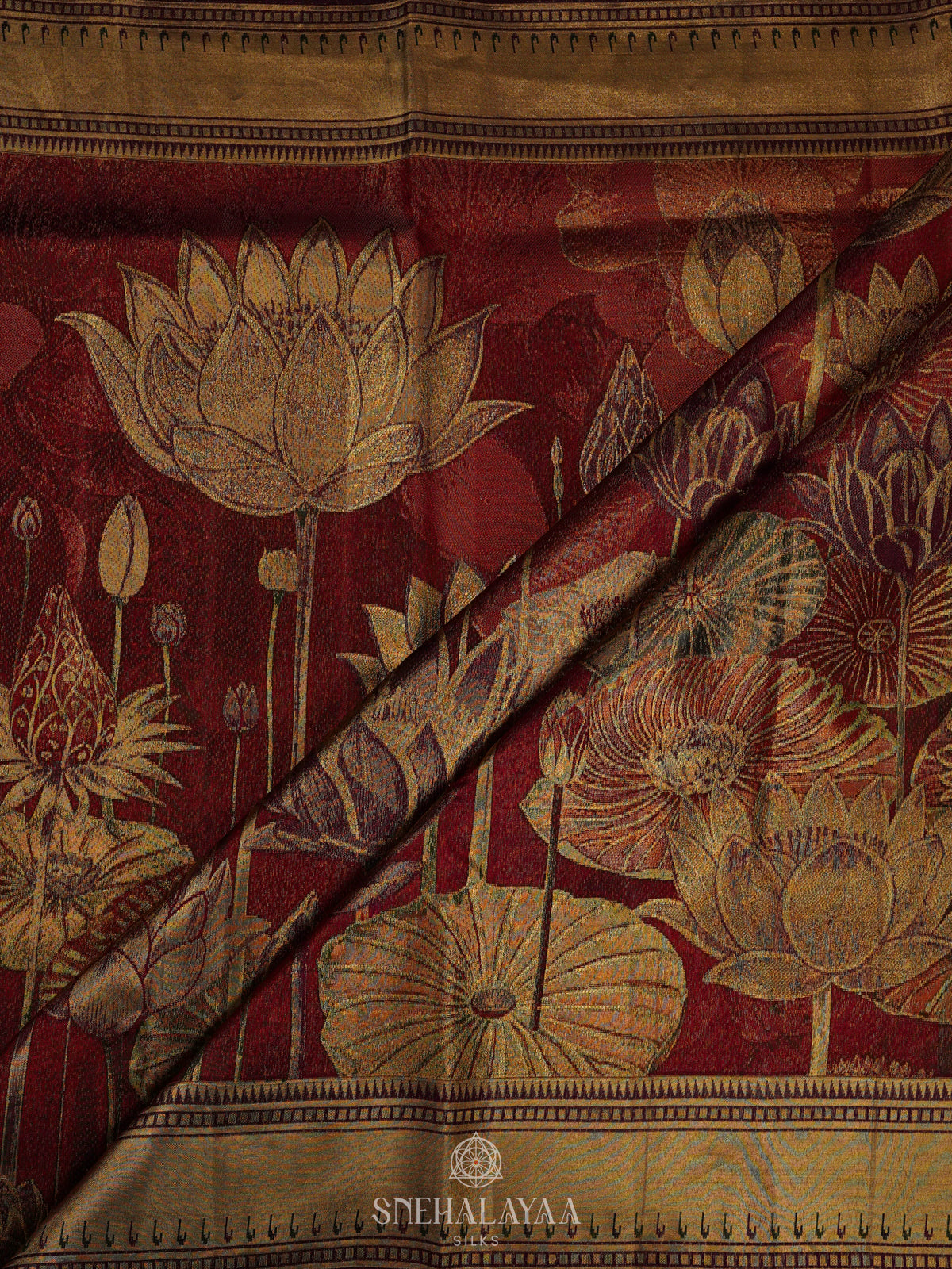 Maroon Kanjivaram Silk Saree