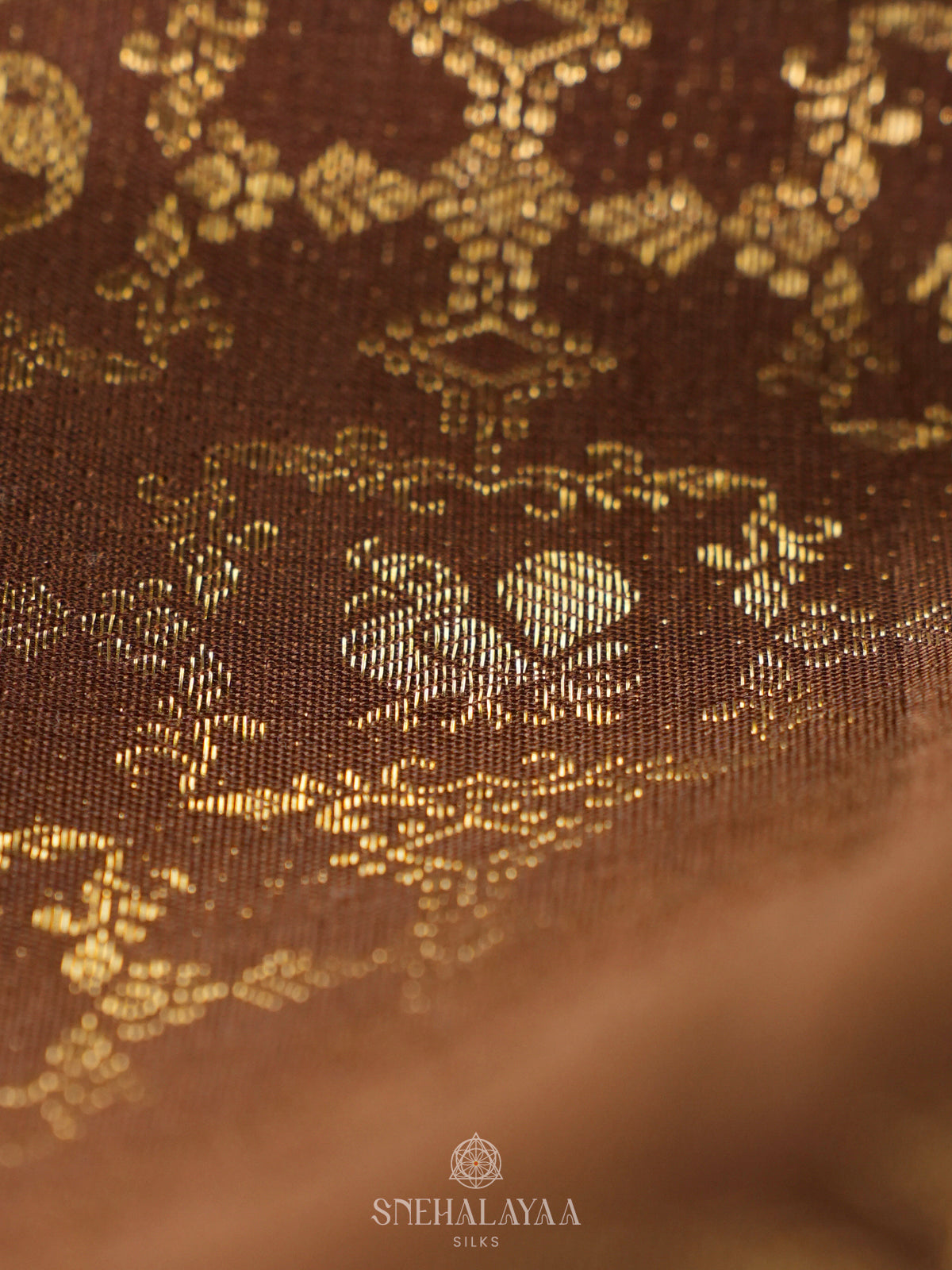 Brown Kanjivaram Silk Saree