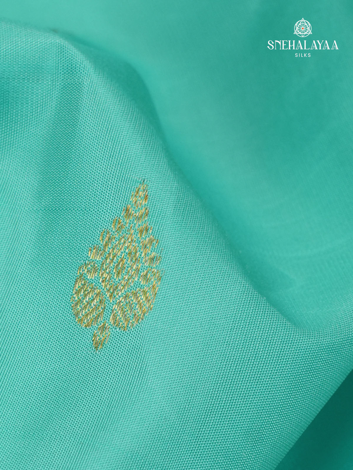 Teal Blue Kanjivaram Silk Saree