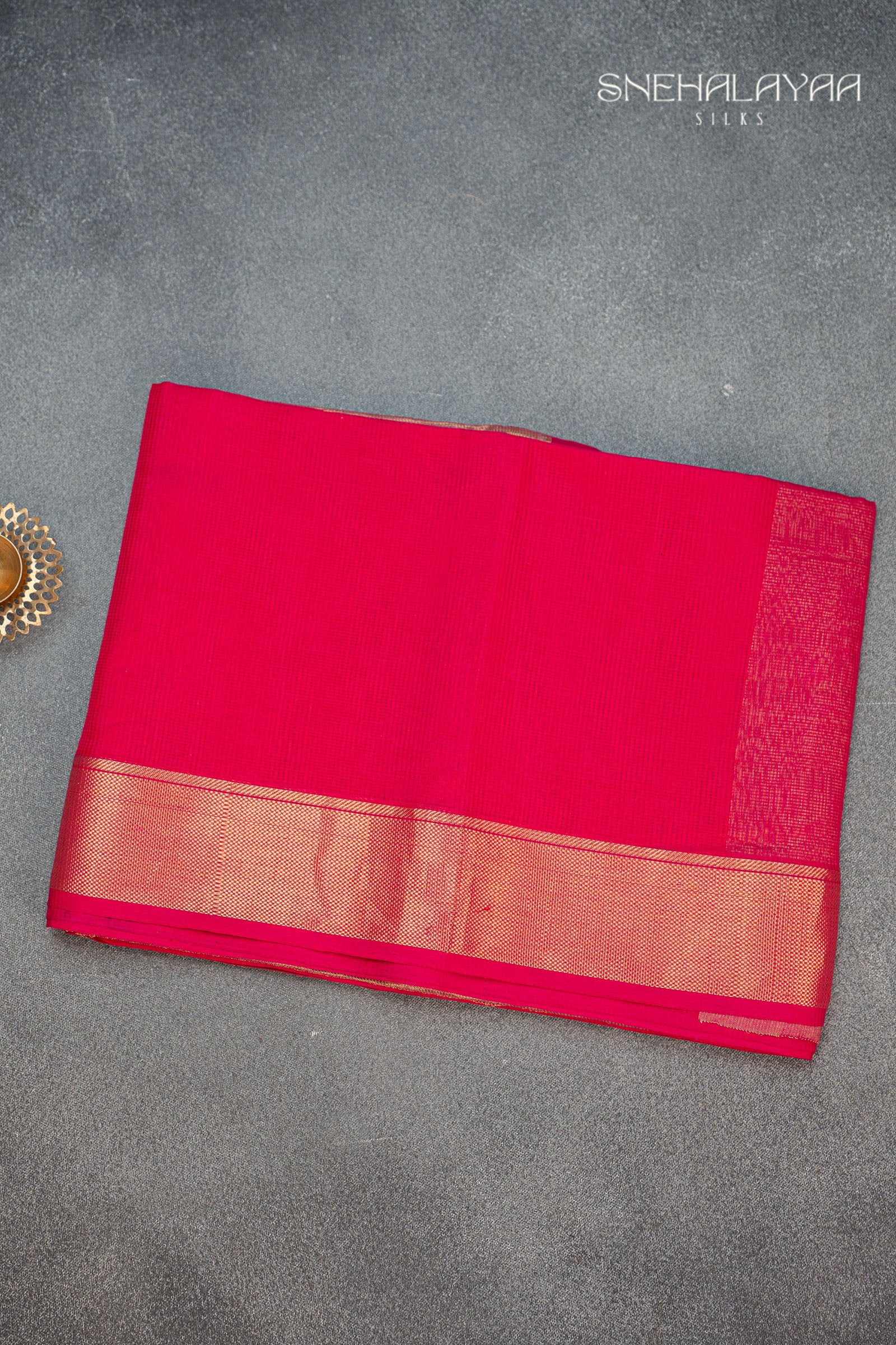 Rani Pink Maheshwari Silk Cotton Saree