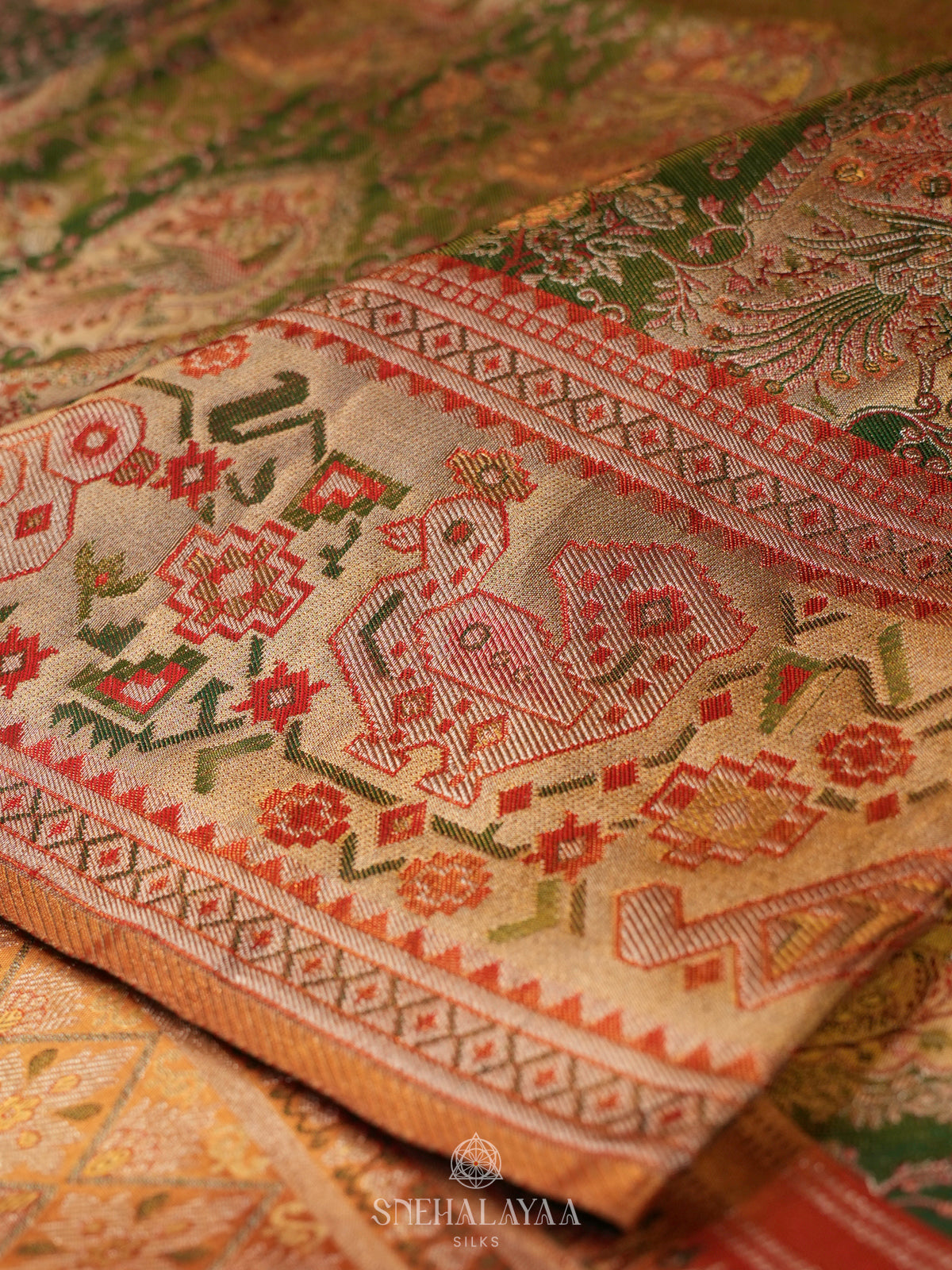 Green Kanjivaram Silk Saree