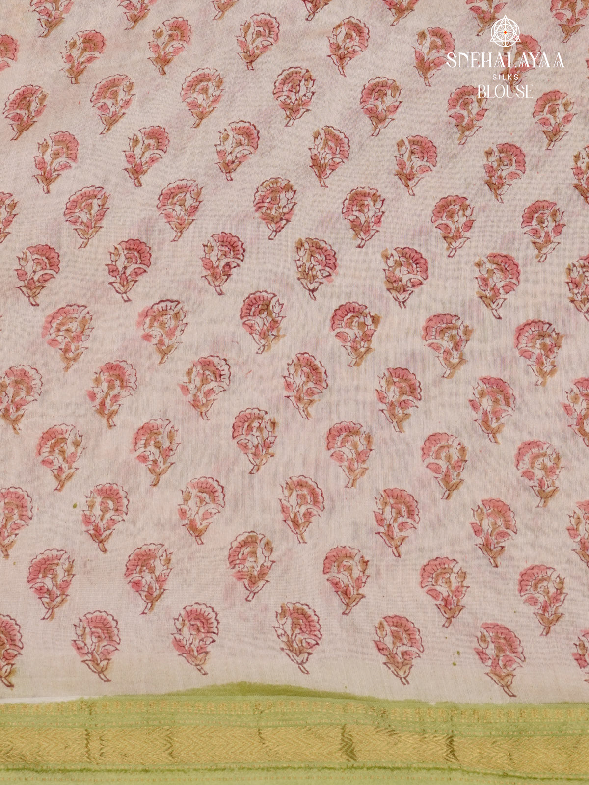 Olive Green Chanderi Saree