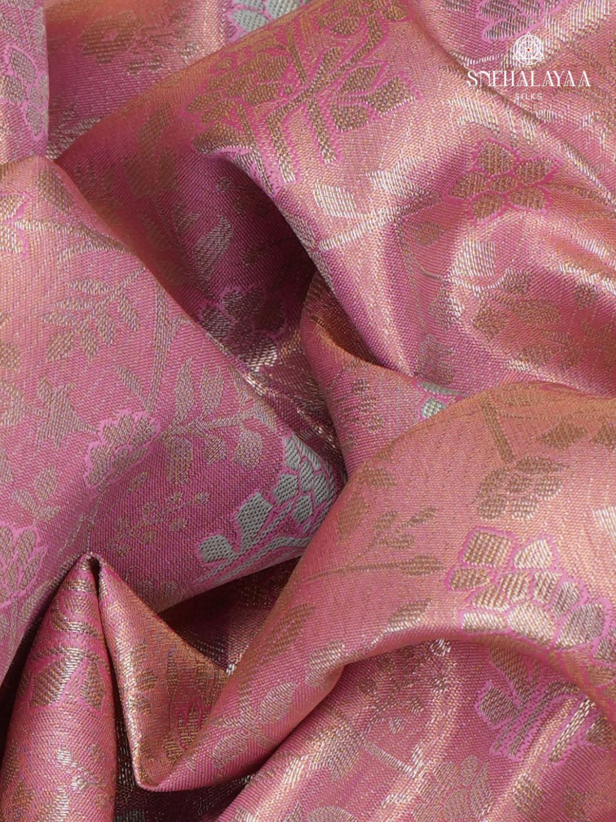 Pink Art Silk Saree