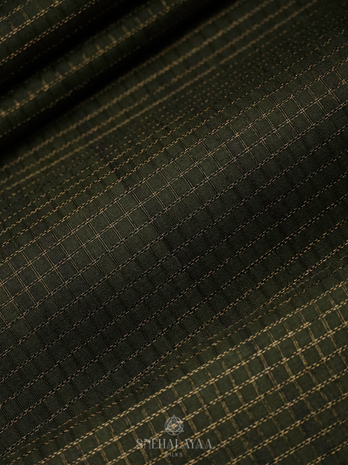 Forest Green Tussar Saree