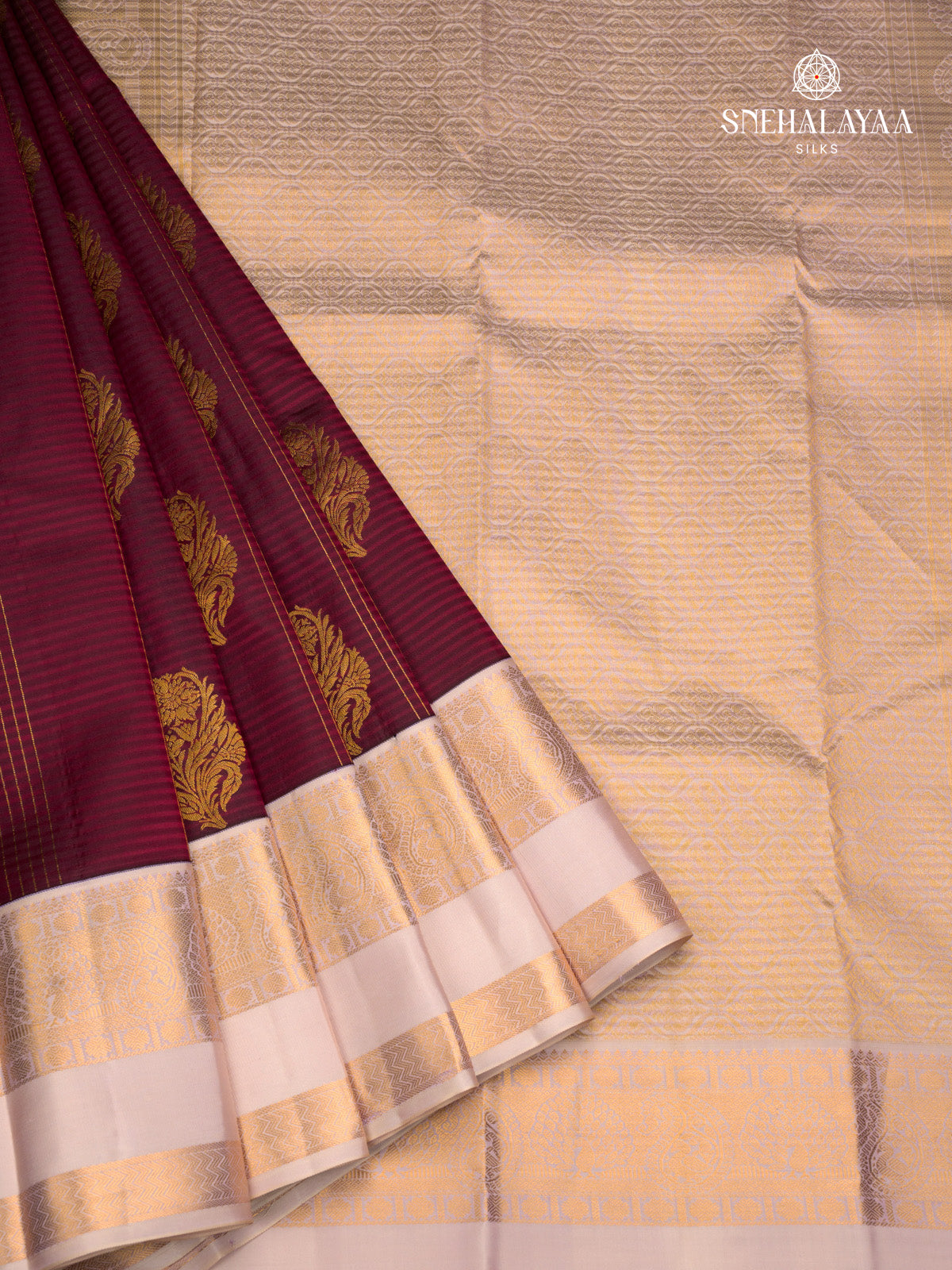 Maroon Kanjivaram Silk Saree