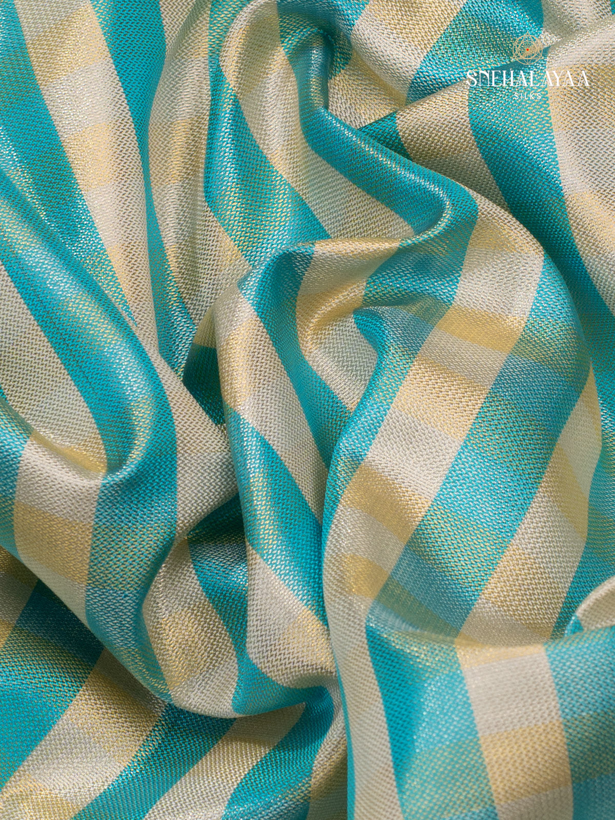 Cream Korvai Kanjivaram Silk Saree