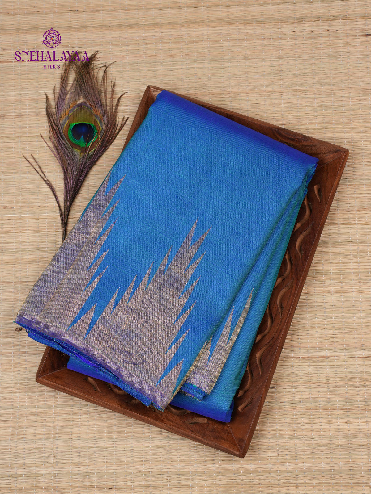 Blue Kanjivaram Silk Saree