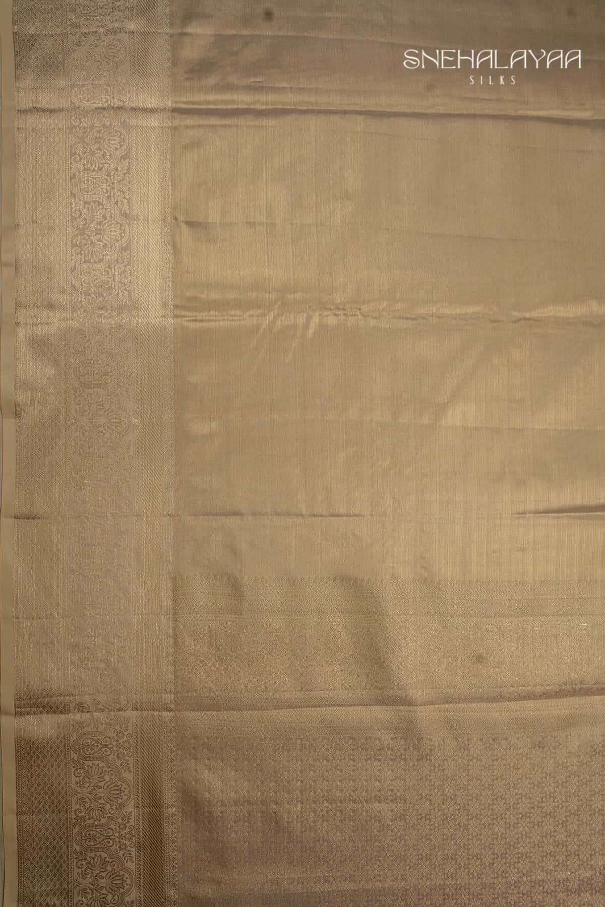 Gold Kancheevaram Tissue Silk Saree