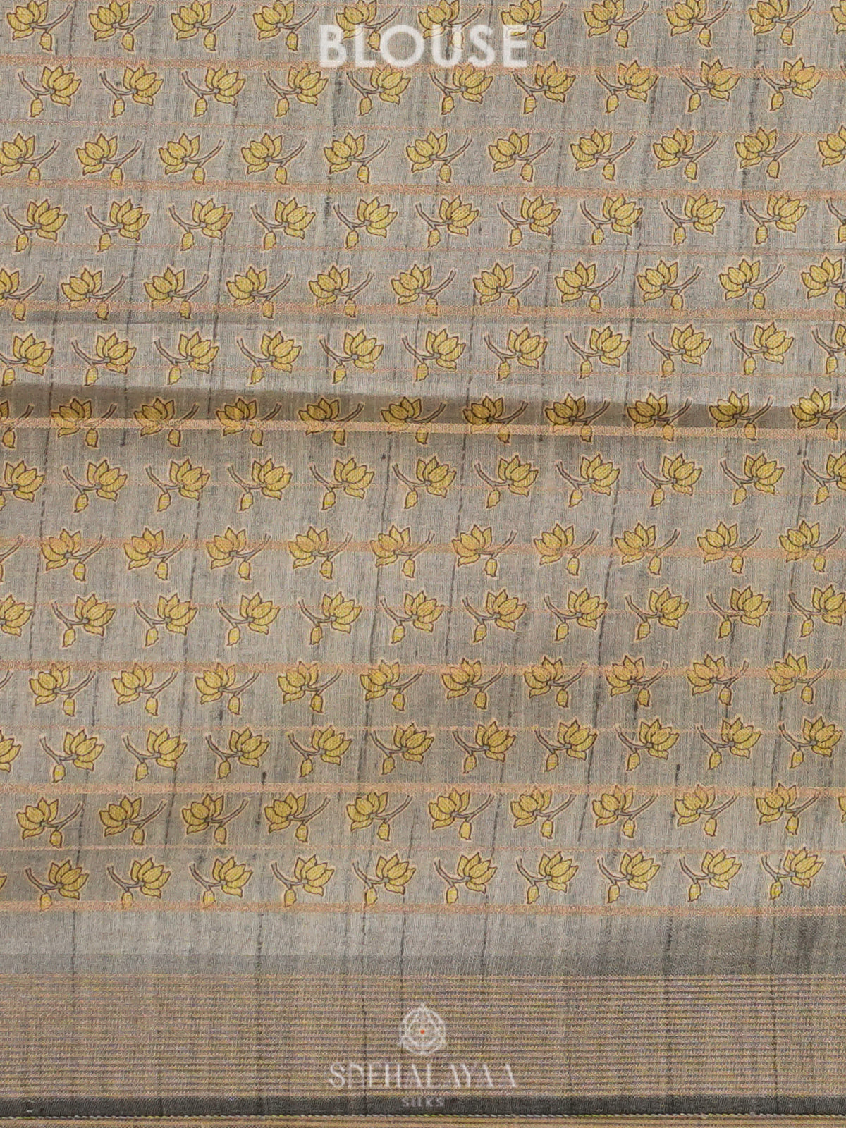 Grey Tussar Saree