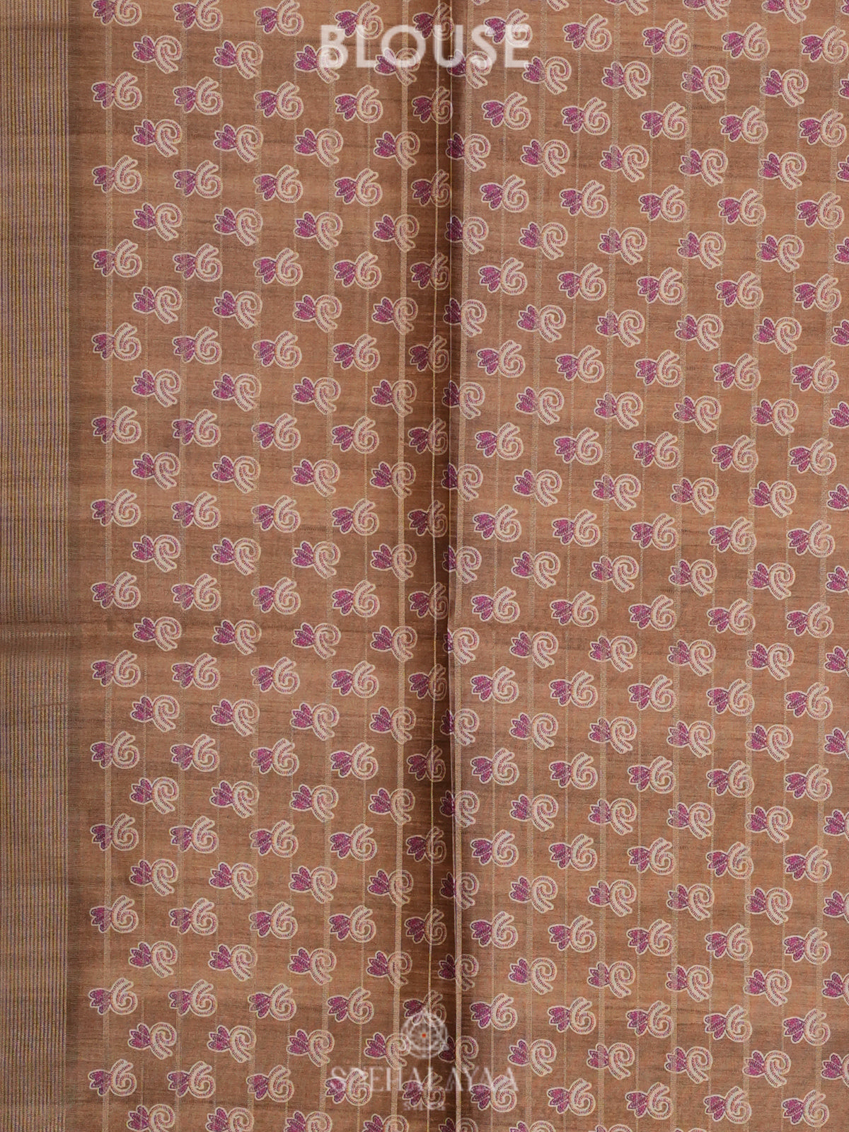 Lavender Munga Tussar Saree