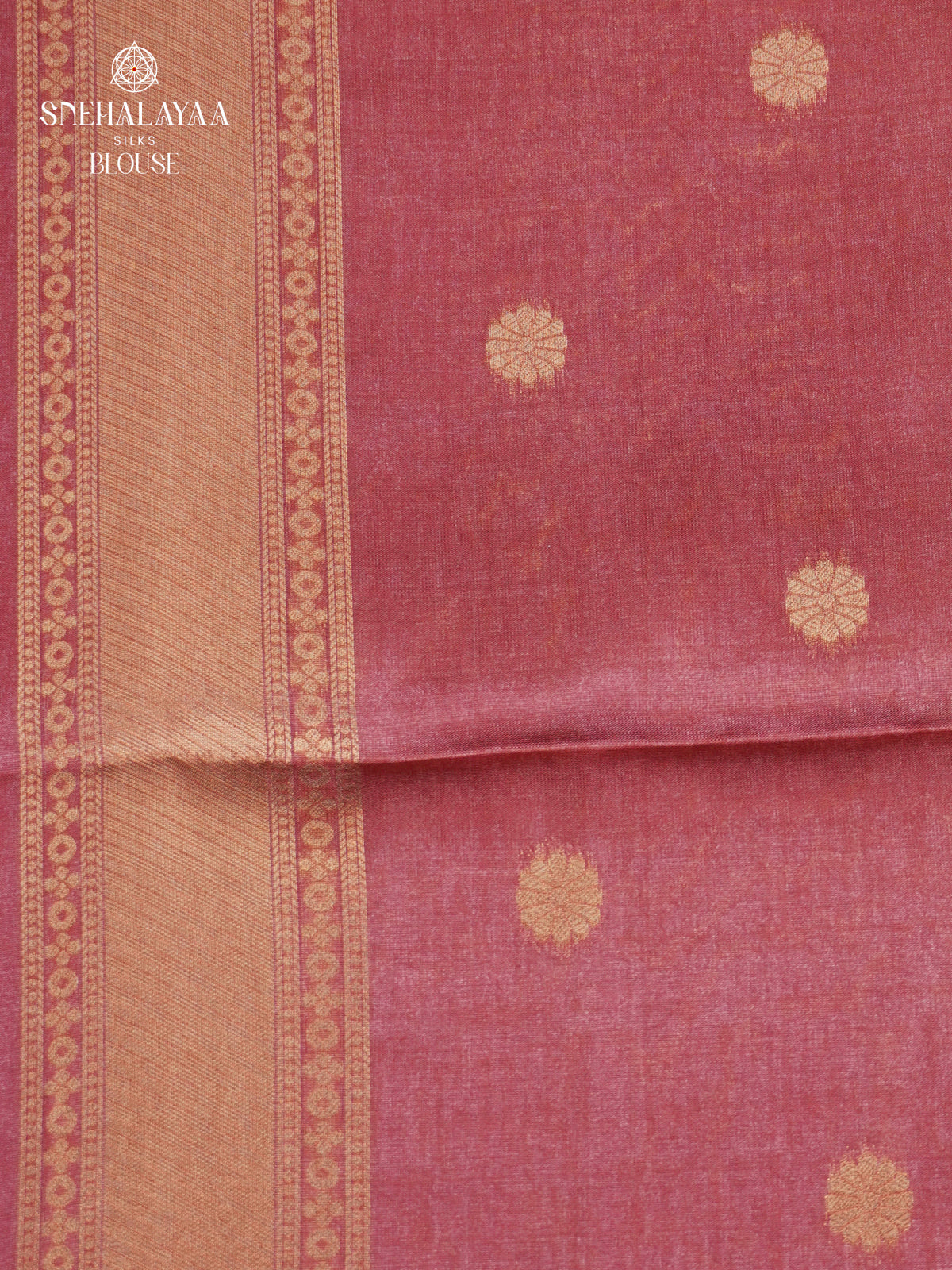 Pink Jute Saree