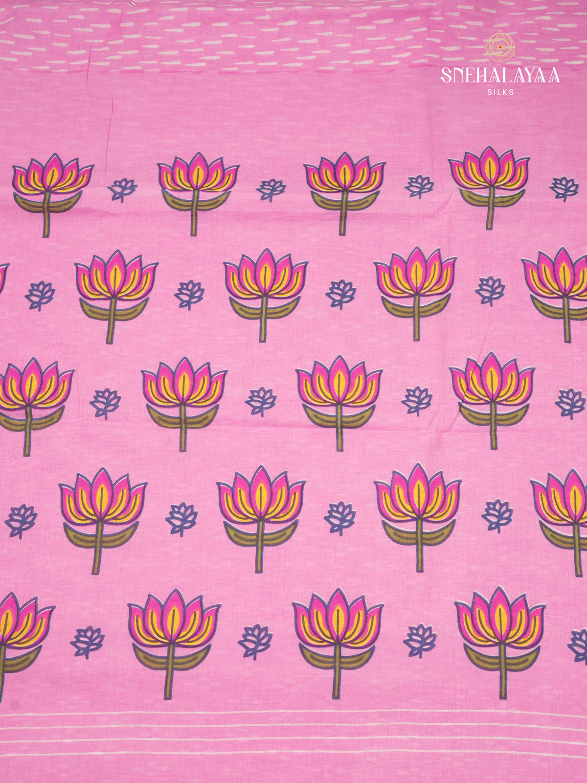 Pink Jaipur Cotton Saree