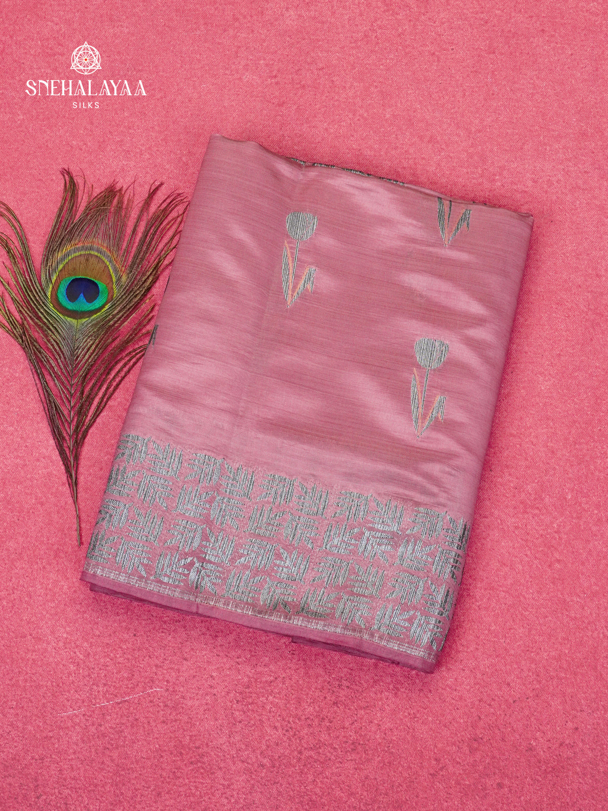 Pink Dola Silk Saree
