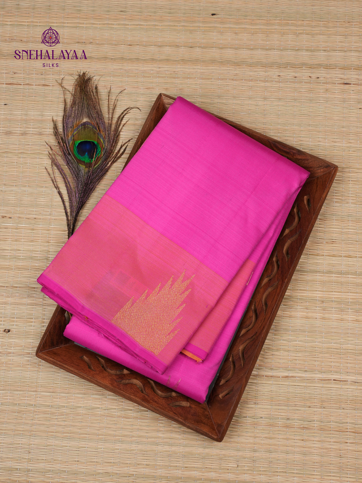 Pink Kanjivaram Silk Saree