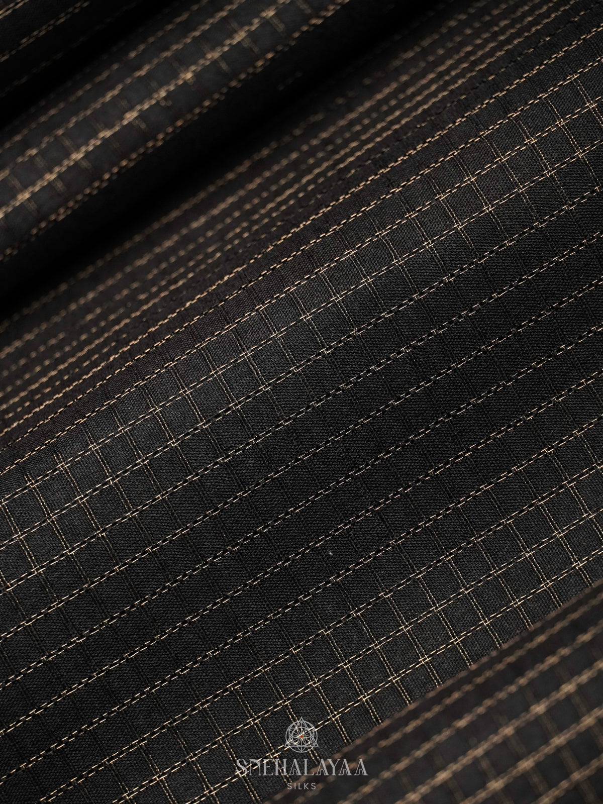 Black Tussar Saree