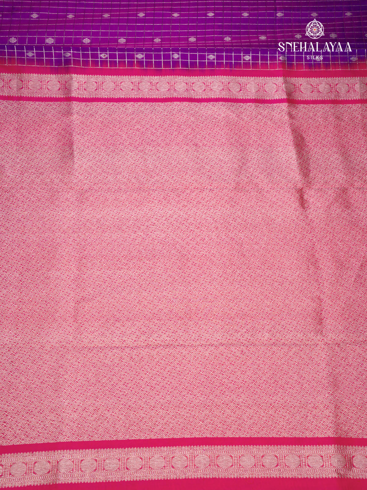 Purple Venkatagiri Silk Saree