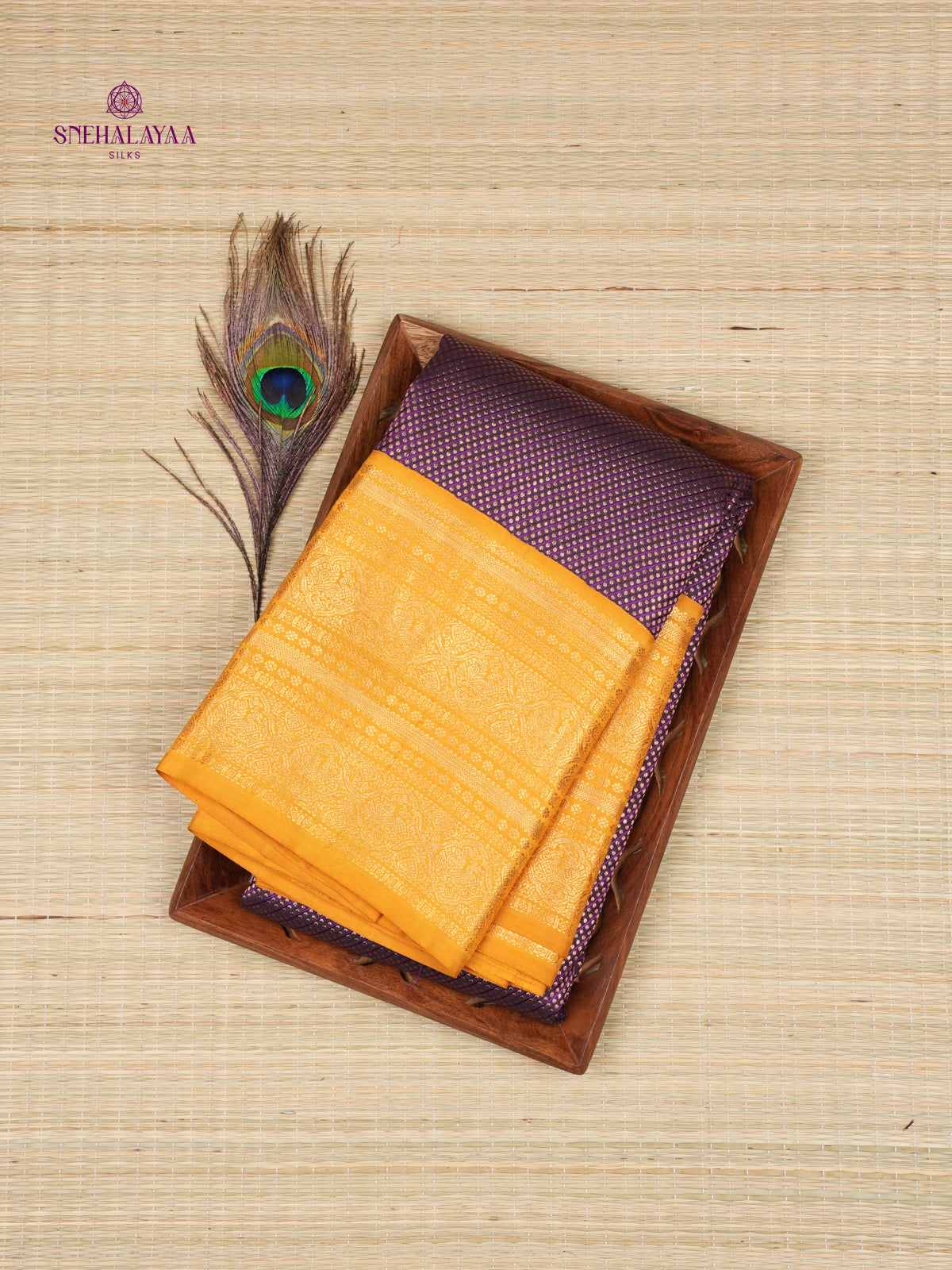 Purple Kanjivaram Silk Saree