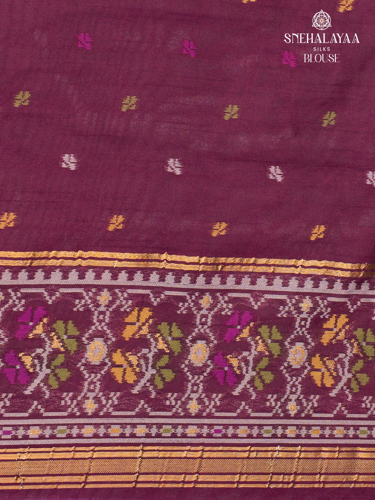 Pale Green Ikat Silk Saree