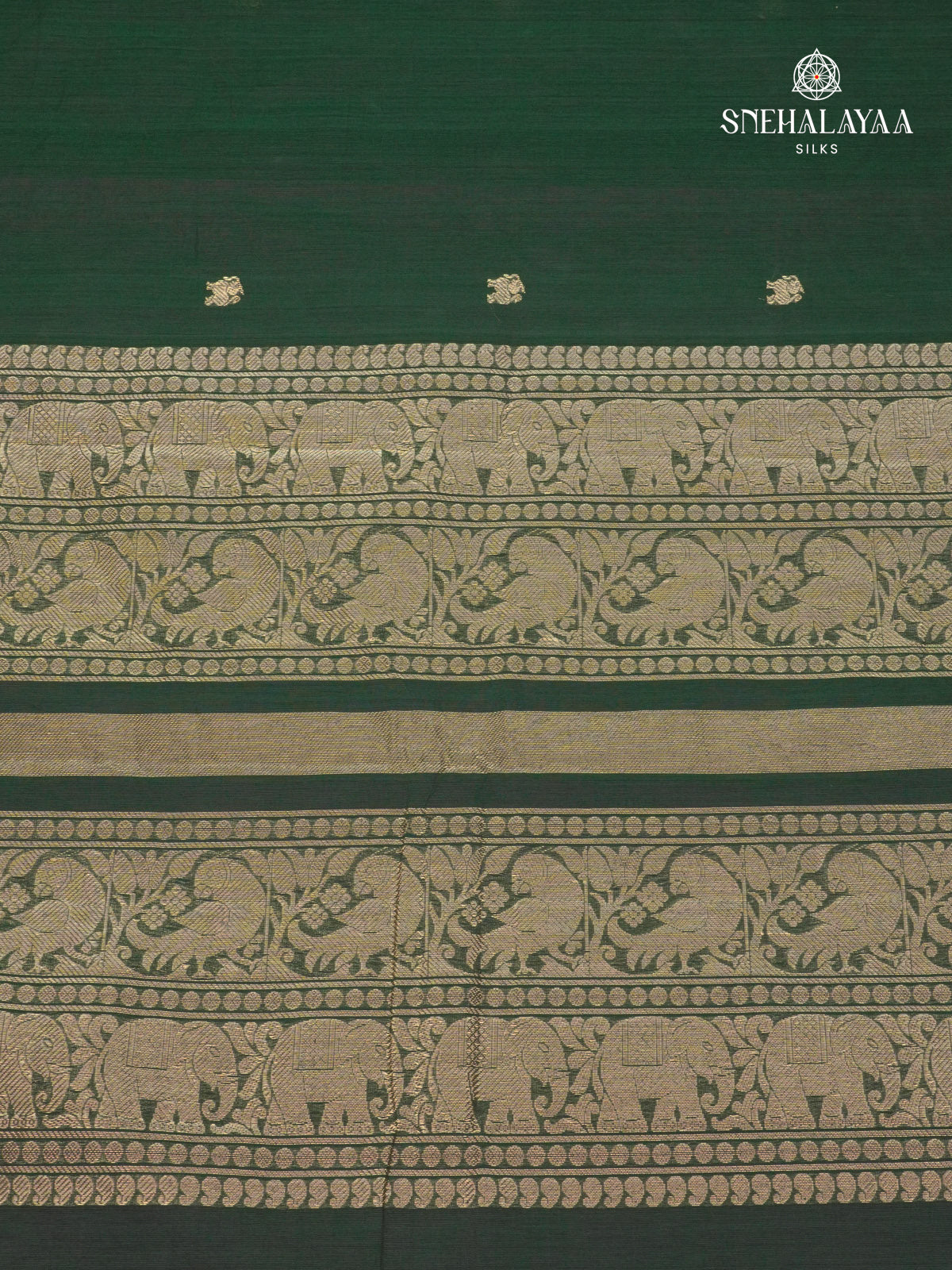 Green Pure Kanchi Cotton Saree