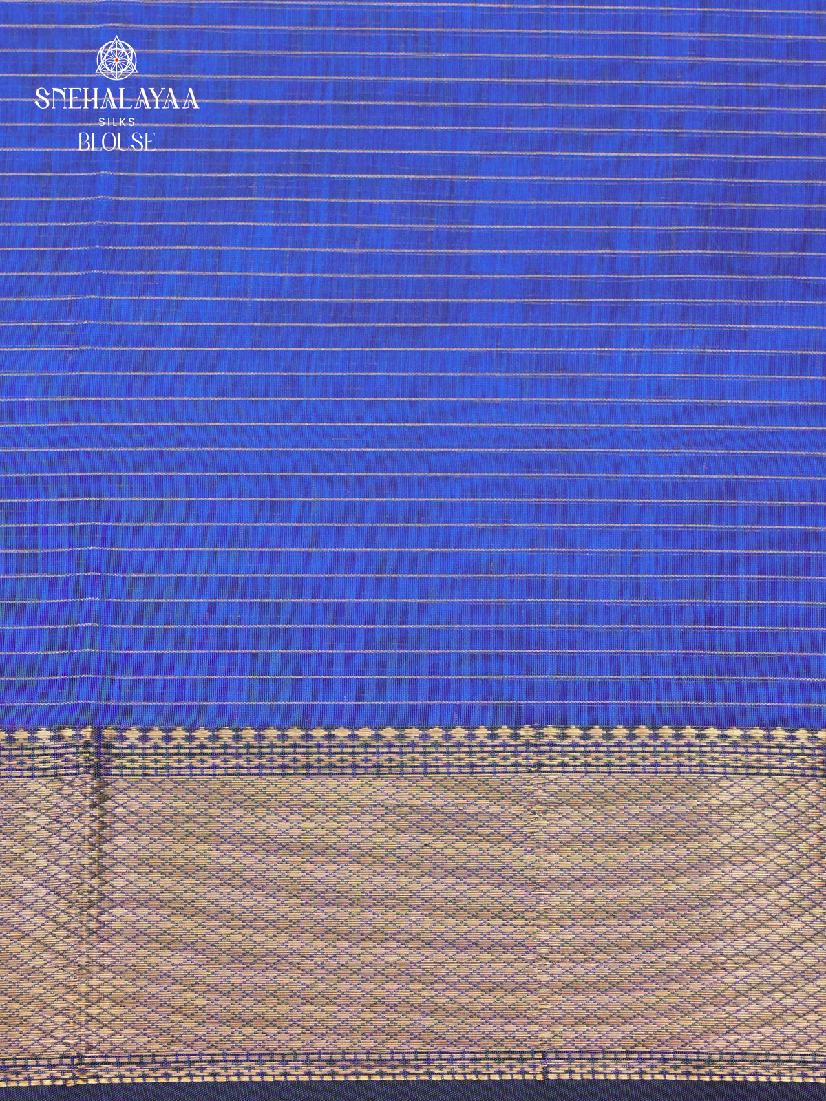 Blue Maheshwari Silk Cotton Saree