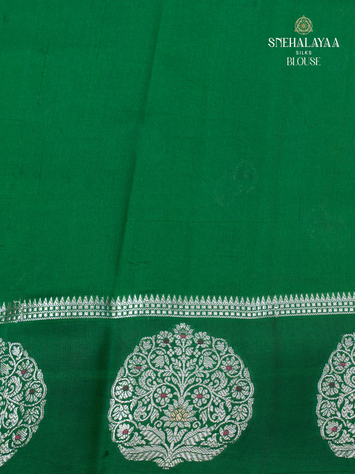 Green Banaras Dupion Saree