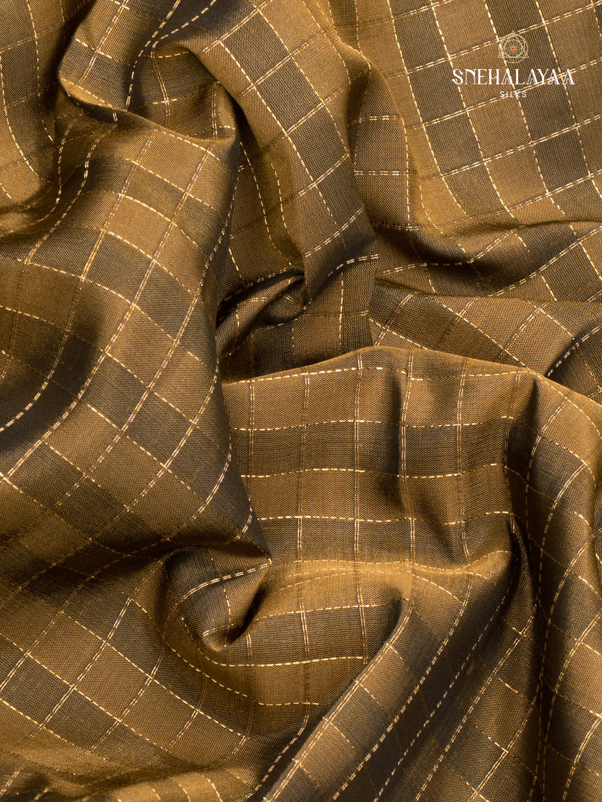 Brown Kanjivatram Silk Saree