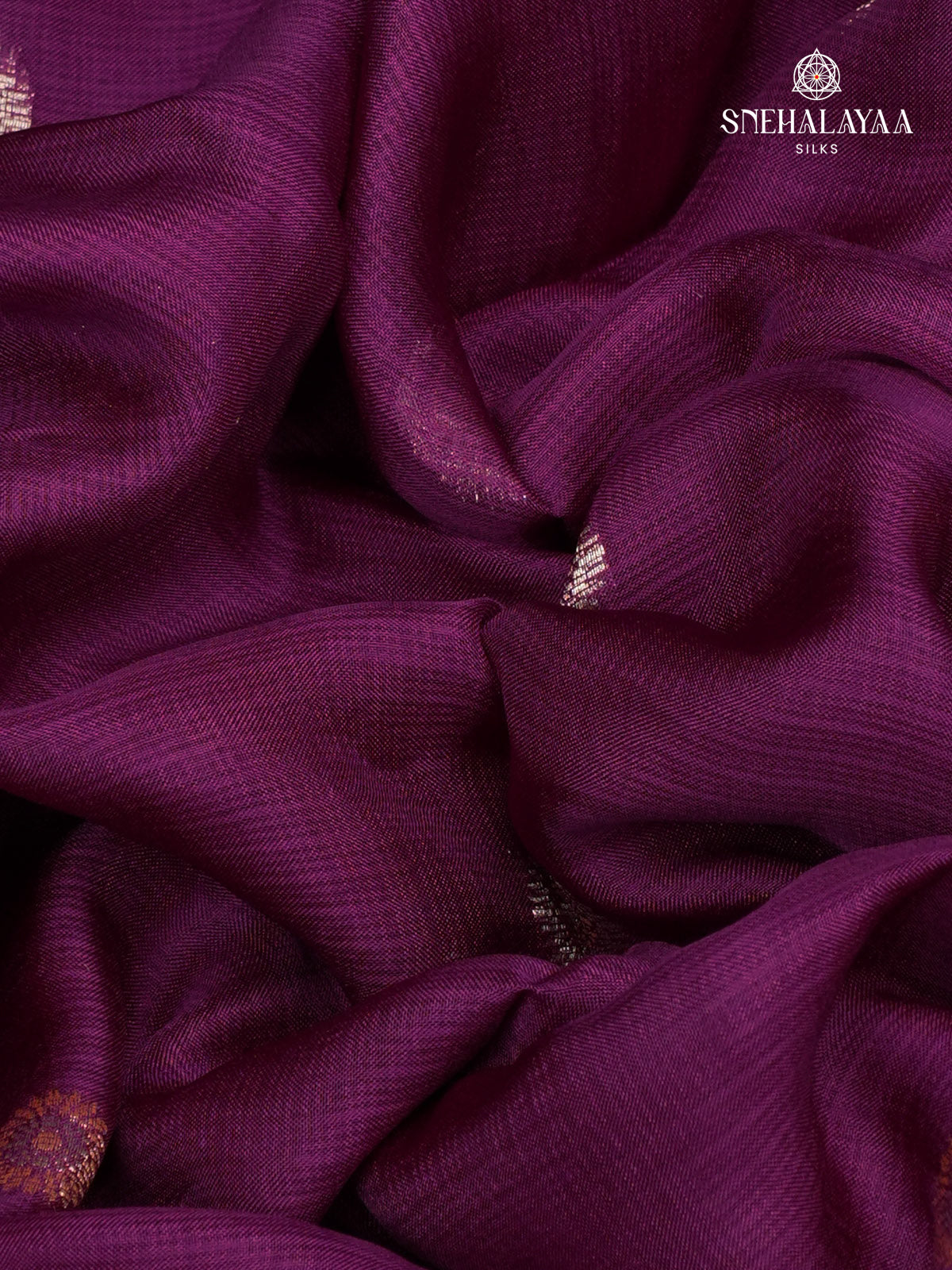Purple Banaras Silk Saree