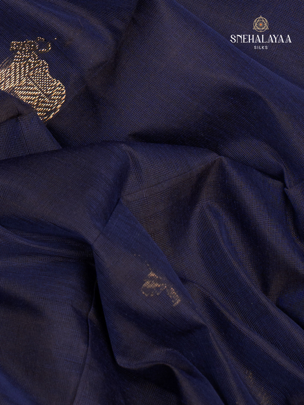 Black Kanchi Silk Cotton Saree