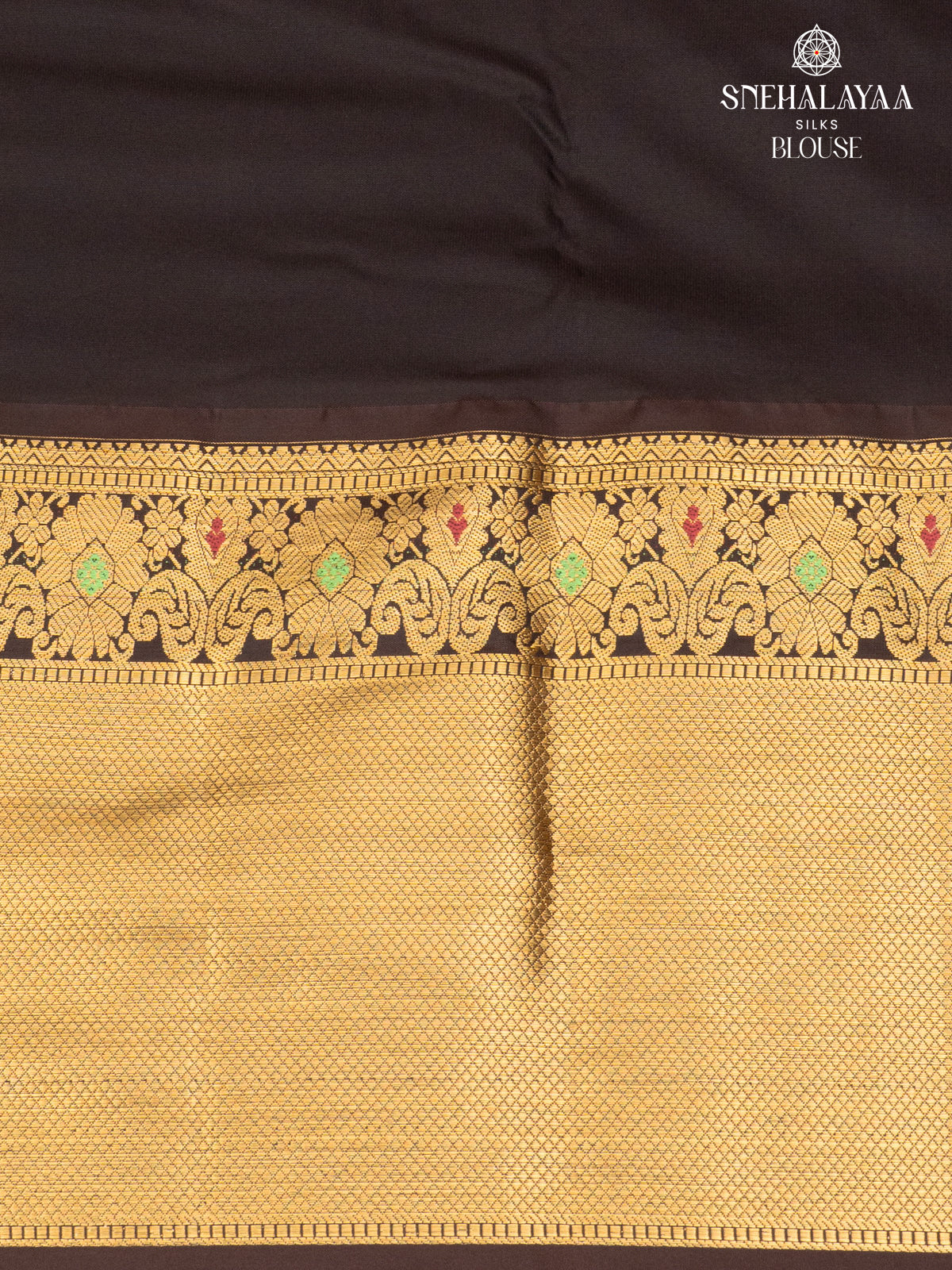 Orange Gadwal Silk Saree