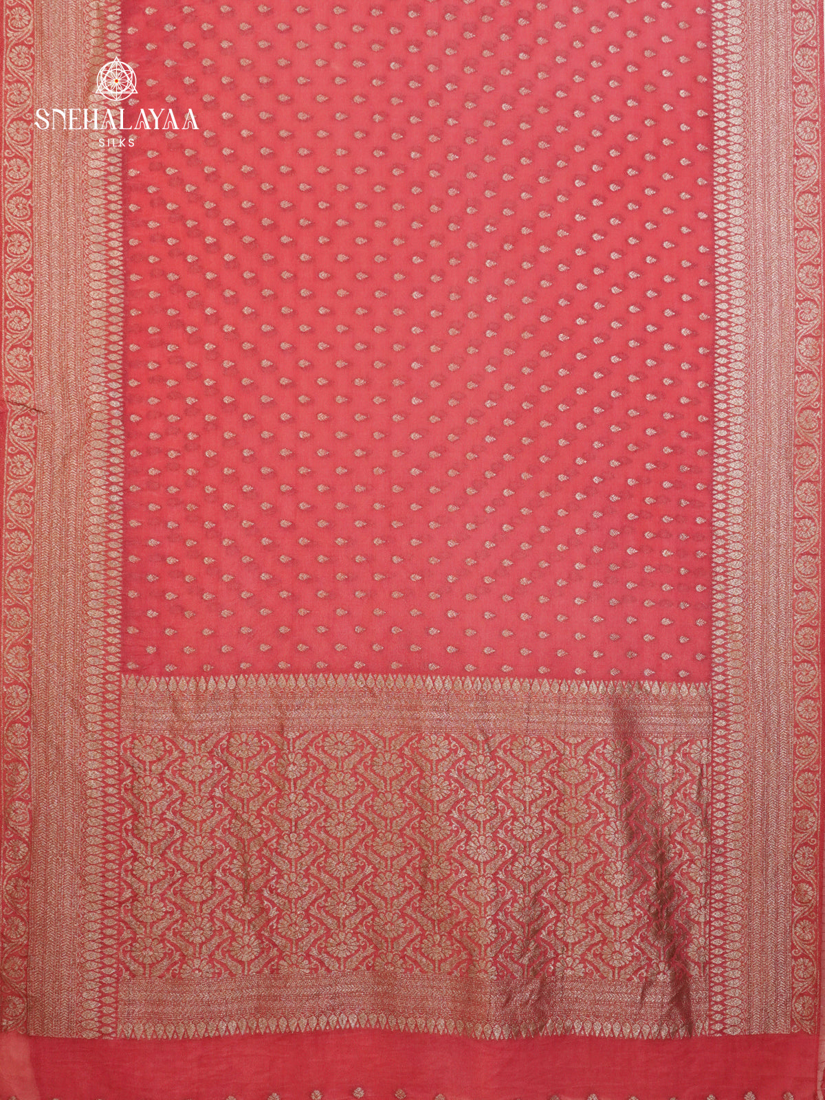 Pink Banaras Crepe Silk Saree
